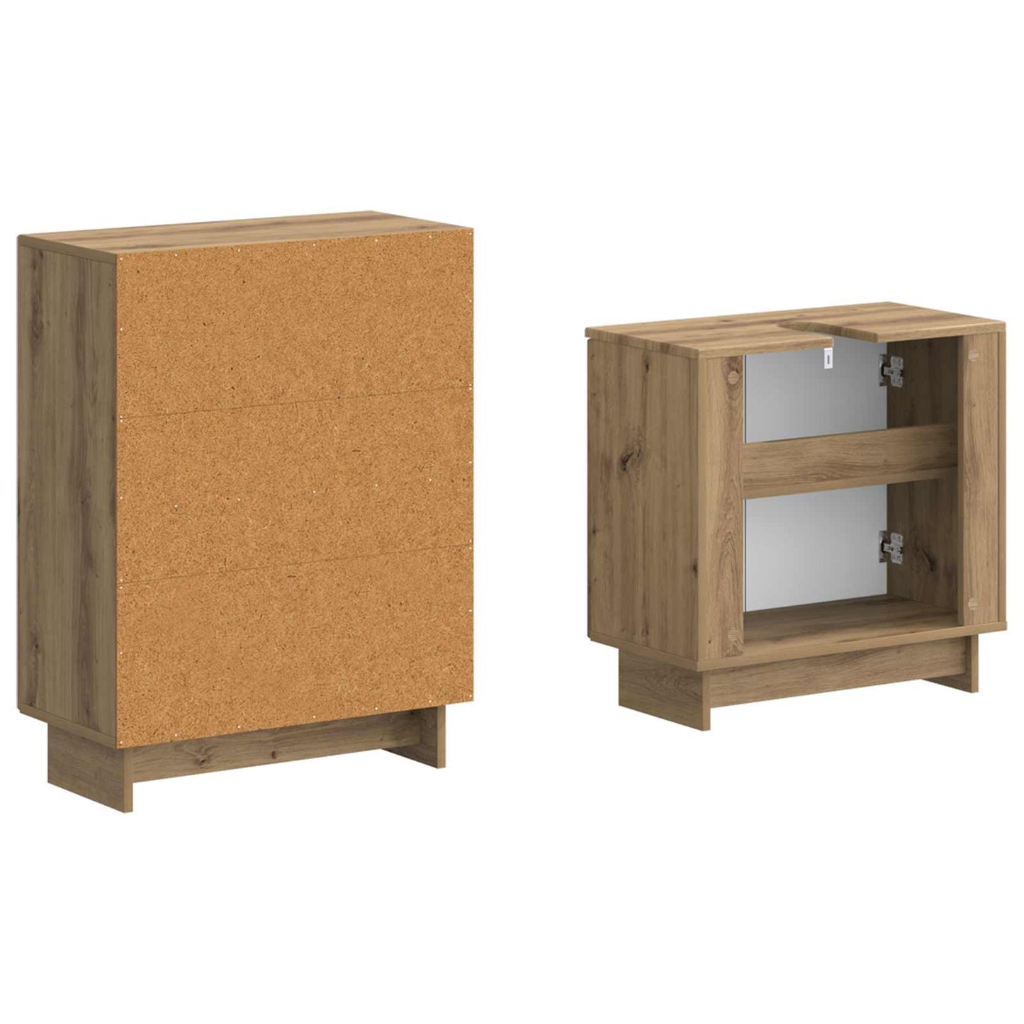 2-teiliges Badezimmer Schrank Set EDE Artisan-Eiche