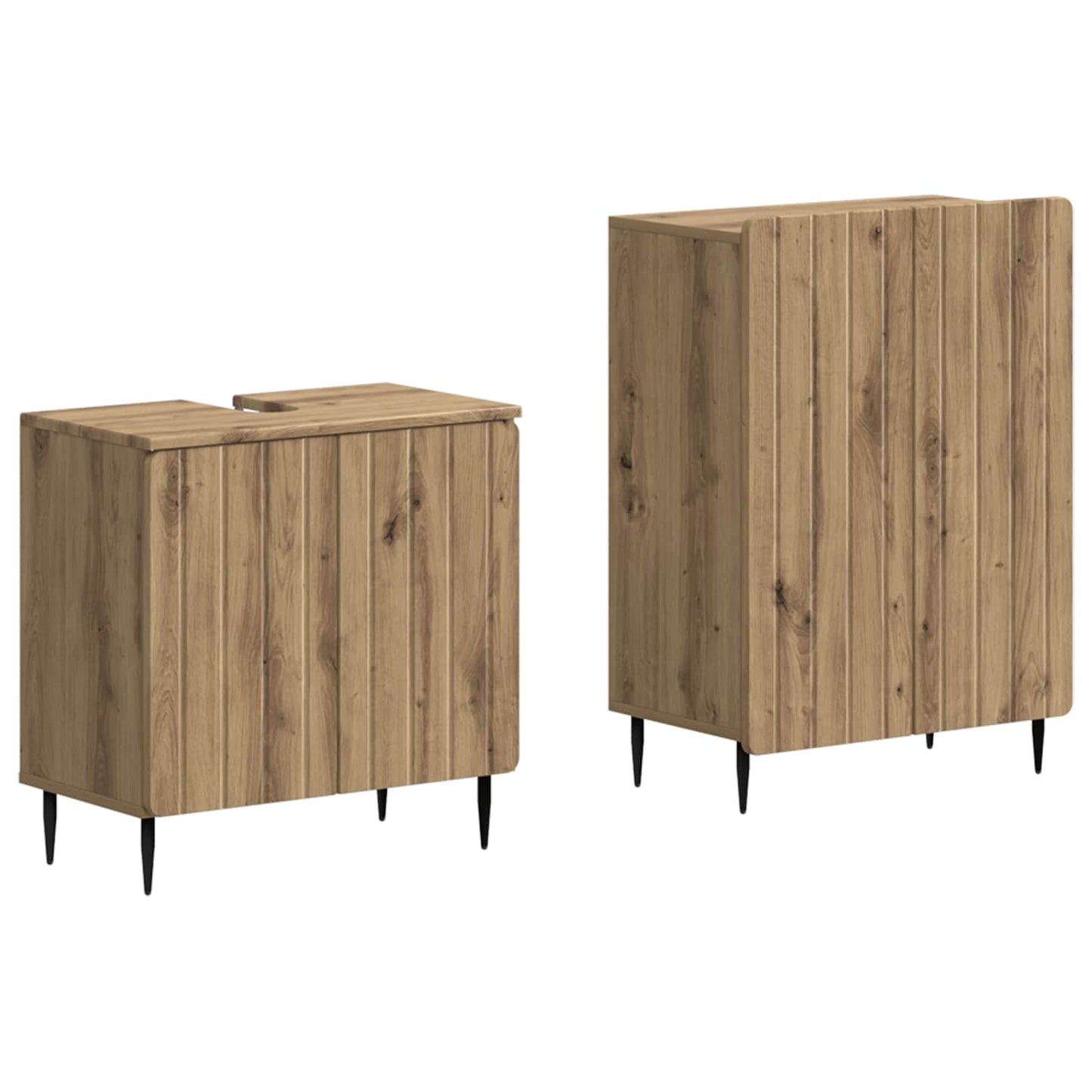 2-teiliges Badezimmer Schrank Set ZWOLLE Artisan-Eiche