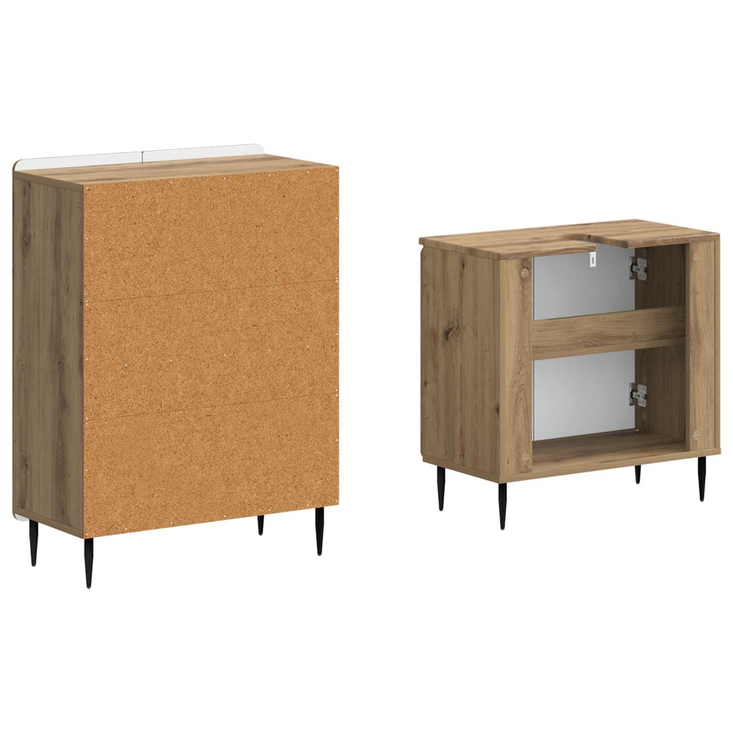 2-teiliges Badezimmer Schrank Set ZWOLLE Artisan-Eiche