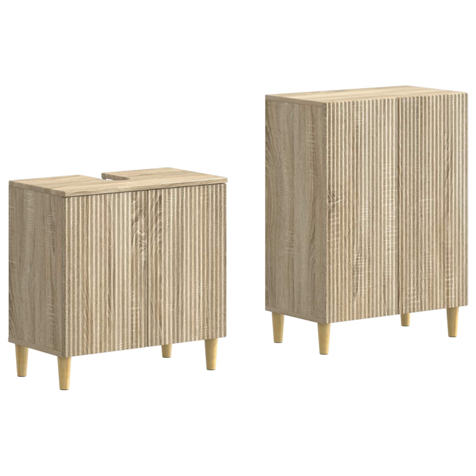2-teiliges Badezimmer Schrank Set ARNHEM Sonoma-Eiche