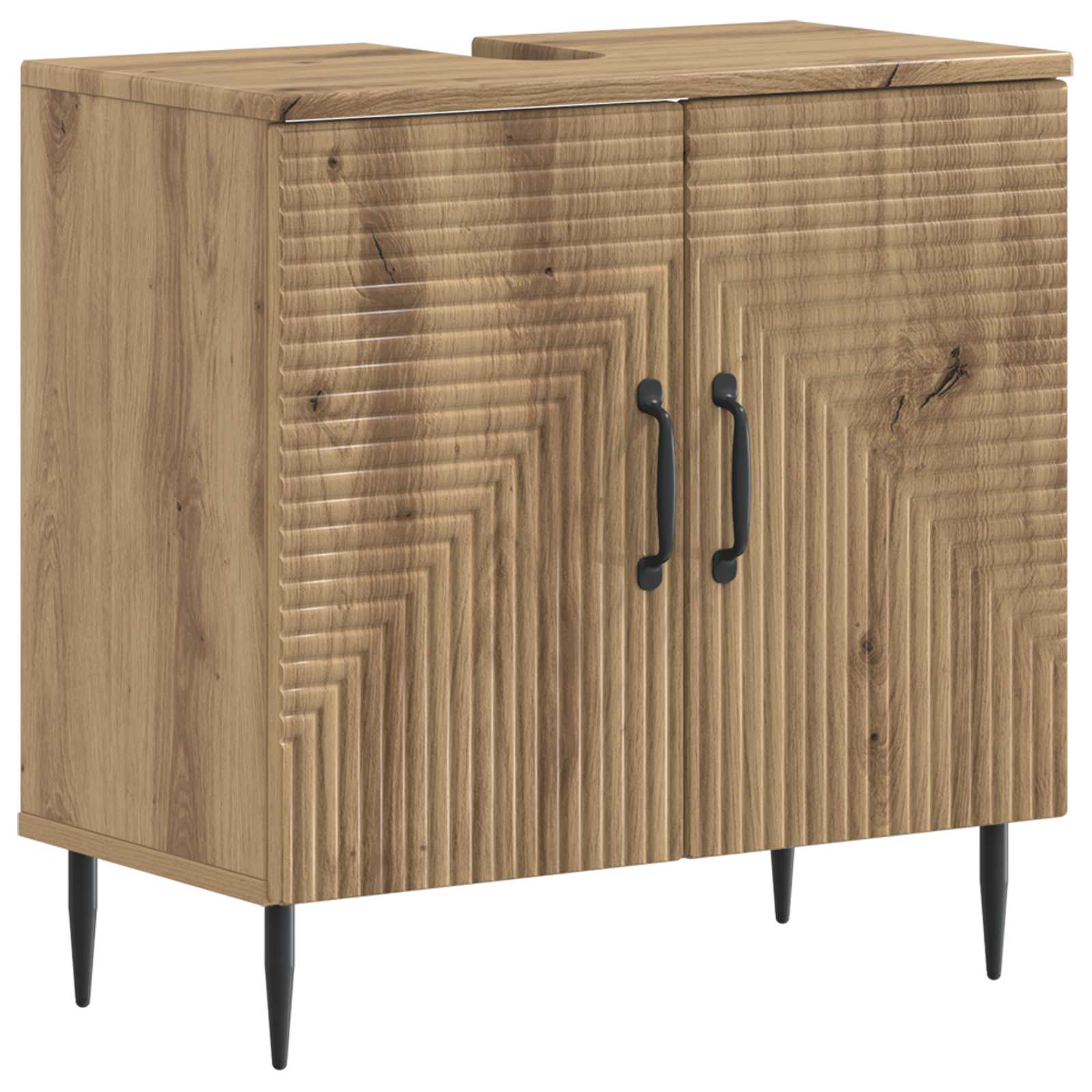 2-teiliges Badezimmer Schrank Set HAARLEM Artisan-Eiche