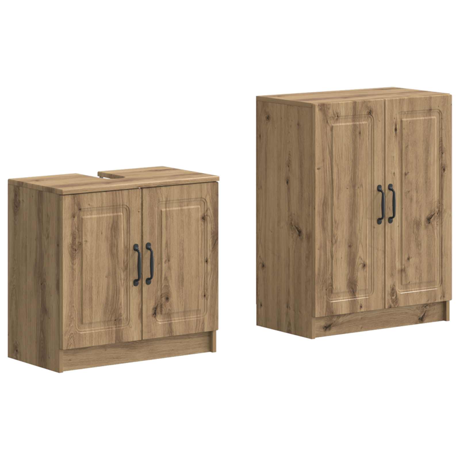 2-teiliges Badezimmer Schrank Set UTRECHT Artisan-Eiche