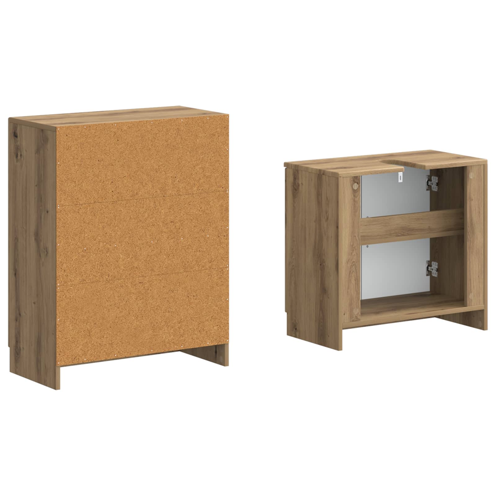 2-teiliges Badezimmer Schrank Set UTRECHT Artisan-Eiche