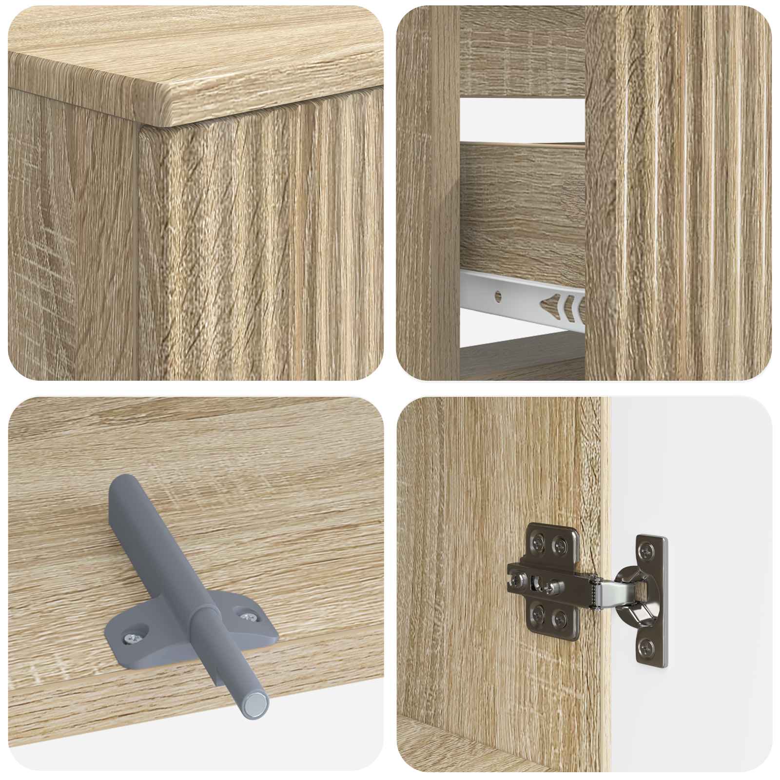 2-teiliges Badezimmer Schrank Set ARNHEM Sonoma-Eiche