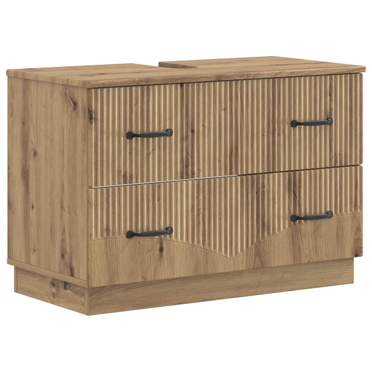 2-teiliges Badezimmer Schrank Set HOORN Artisan-Eiche