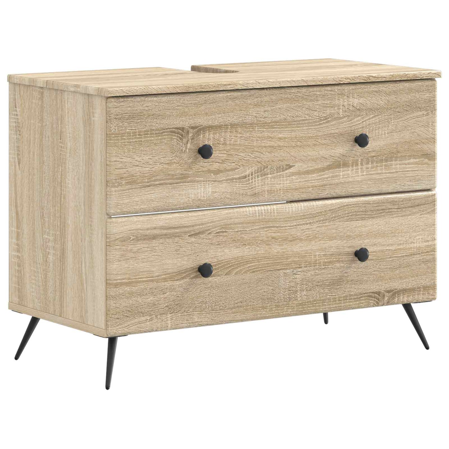 2-teiliges Badezimmer Schrank Set BREDA Sonoma-Eiche