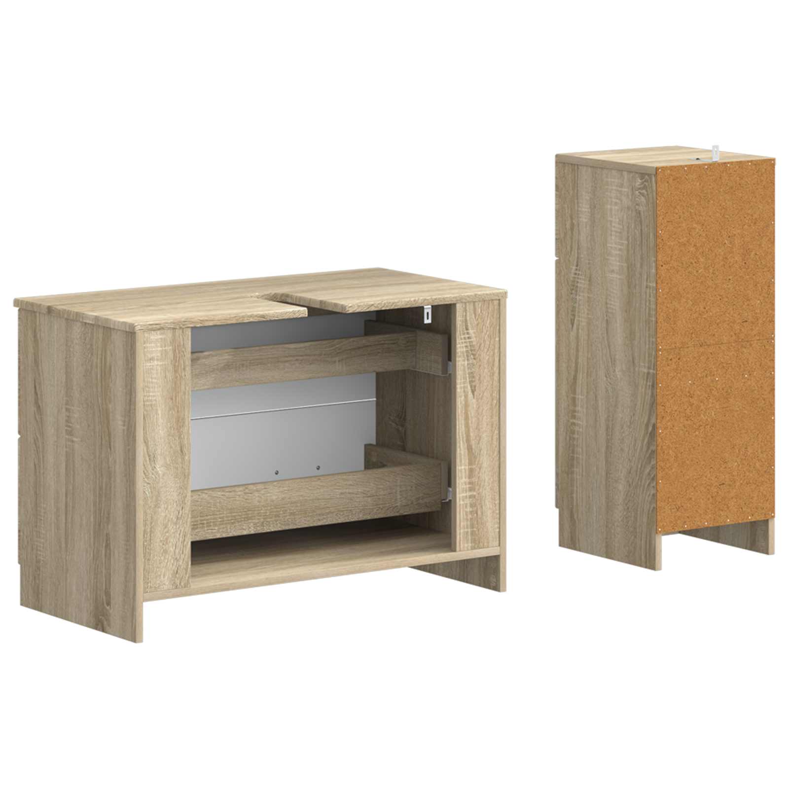2-teiliges Badezimmer Schrank Set UTRECHT Sonoma-Eiche
