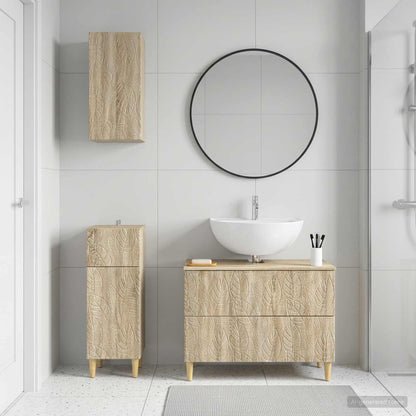 3-teiliges Badezimmer-Schranksystem DELFT Sonoma-Eiche