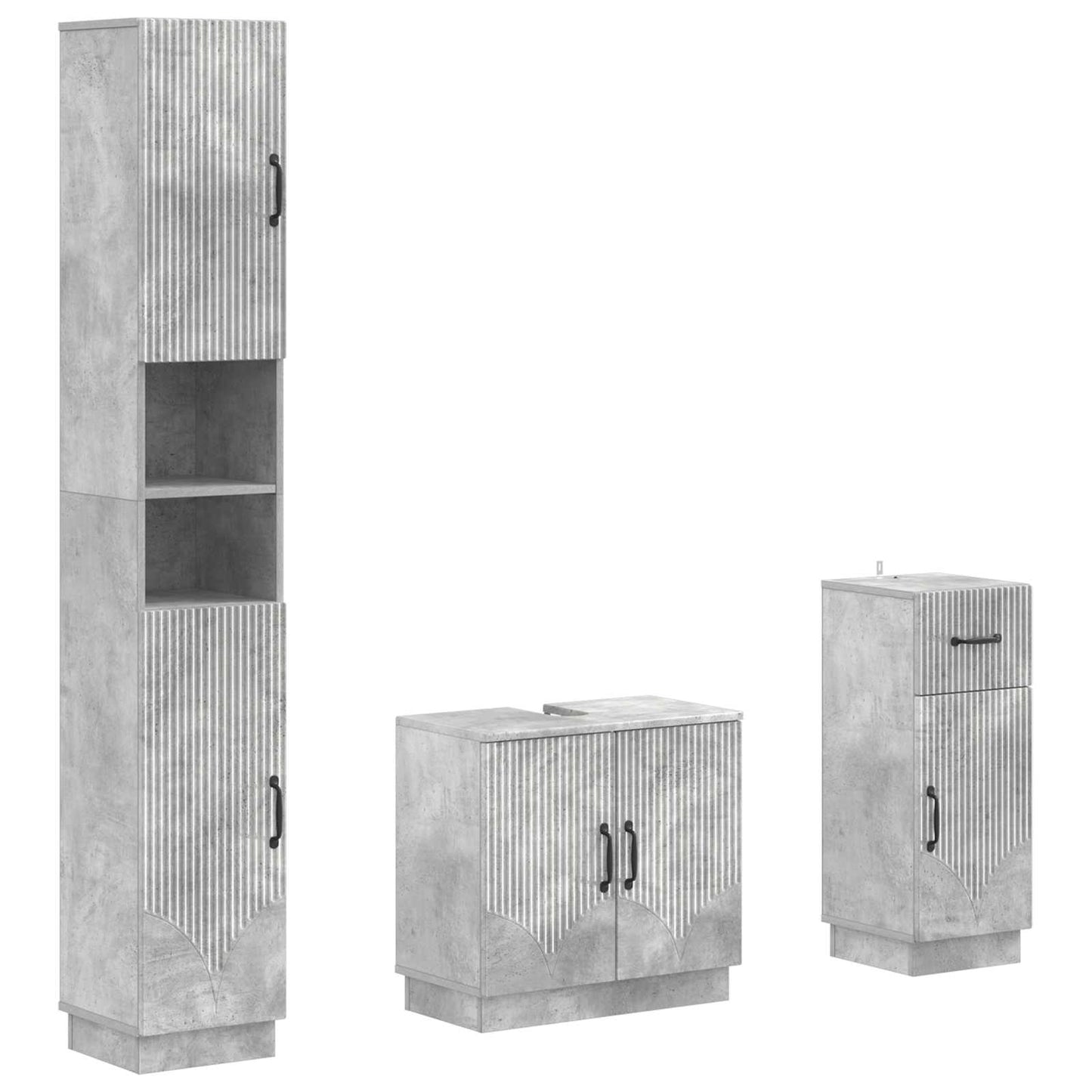 3-teiliges Badezimmer-Schranksystem HOORN Holzwerkstoff
