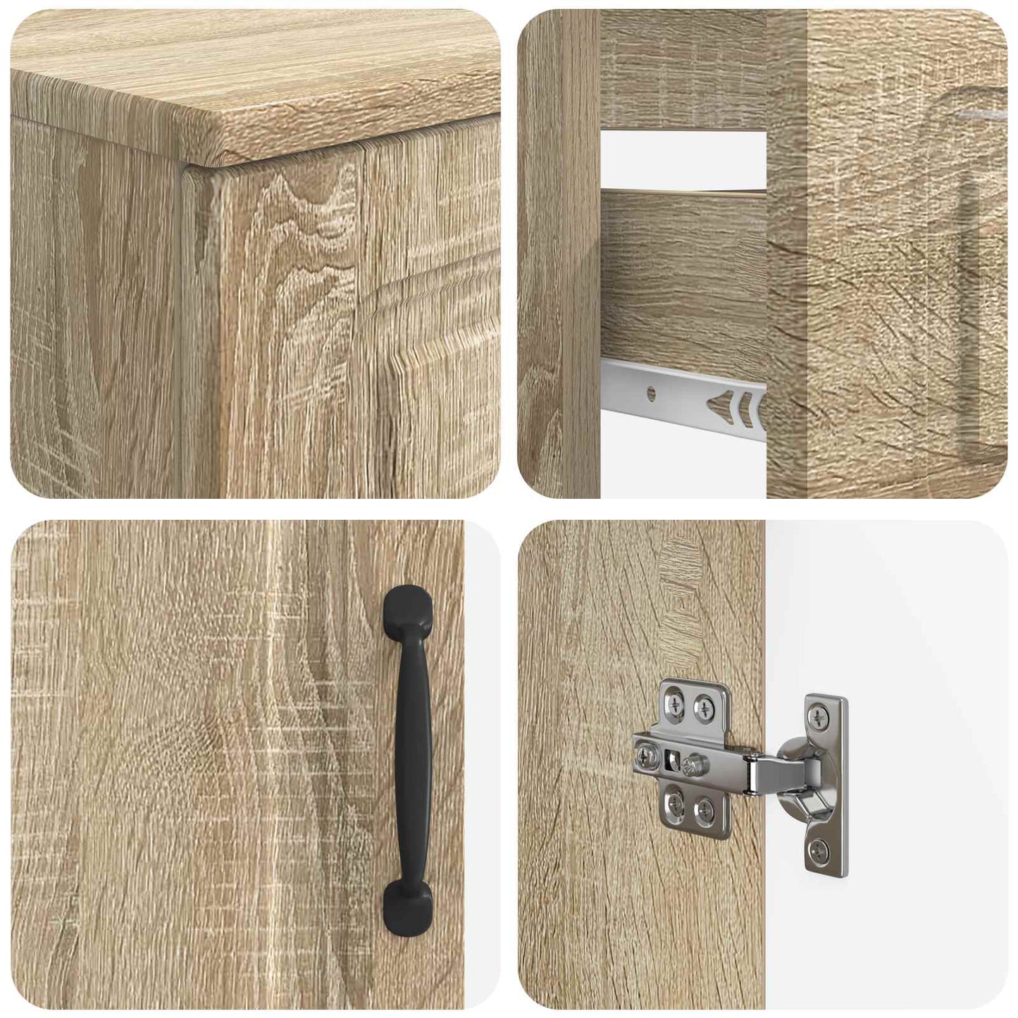 3-teiliges Badezimmer-Schranksystem UTRECHT Holzwerkstoff