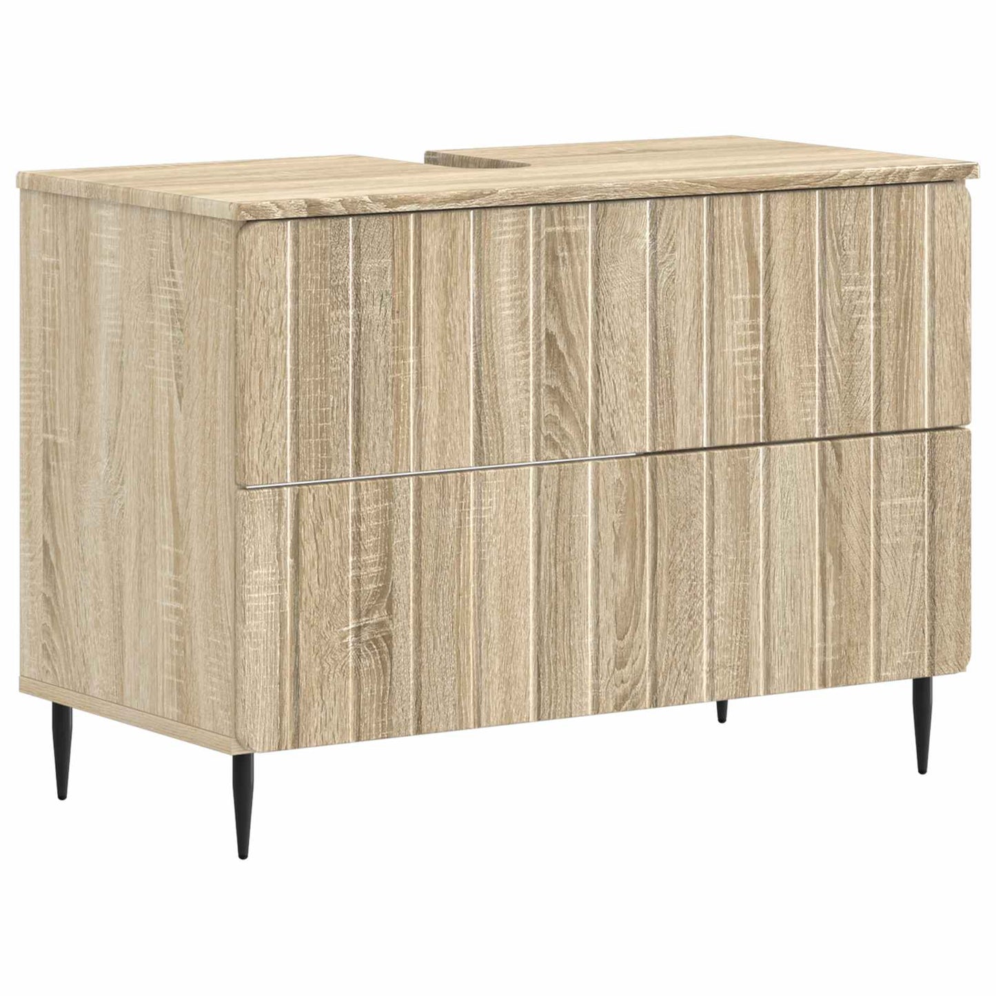 4-teiliges Badezimmer-Schrank-Set ZWOLLE Sonoma-Eiche
