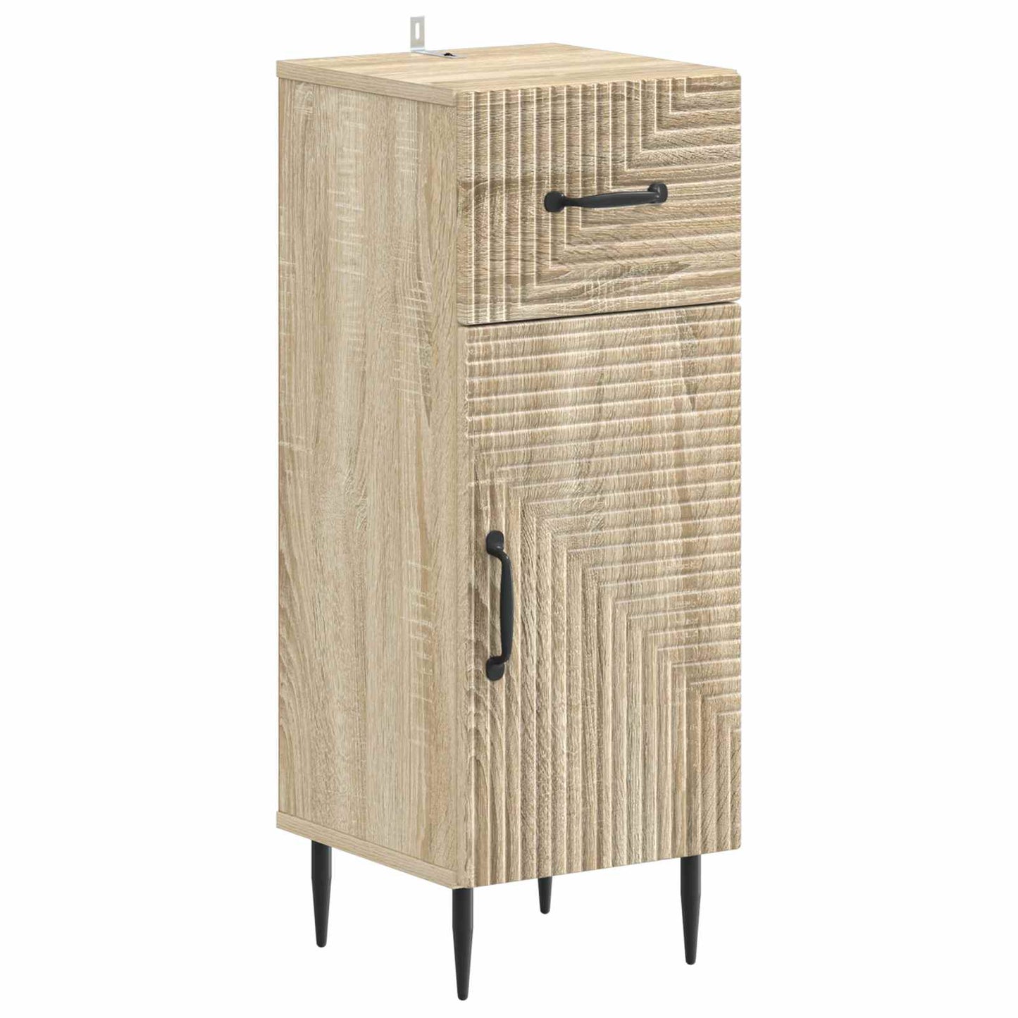 4-teiliges Badezimmer-Schrank-Set HAARLEM Sonoma-Eiche