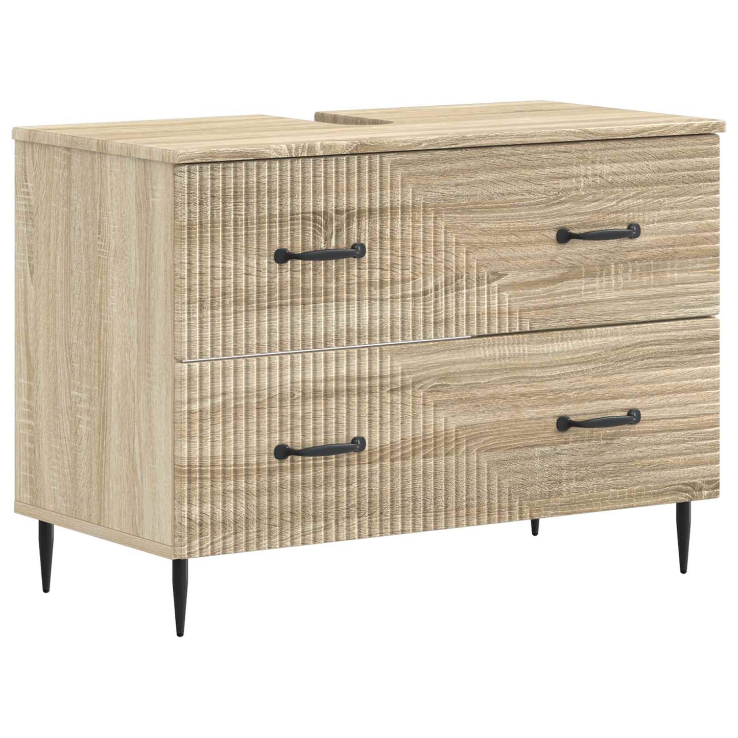 4-teiliges Badezimmer-Schrank-Set HAARLEM Sonoma-Eiche