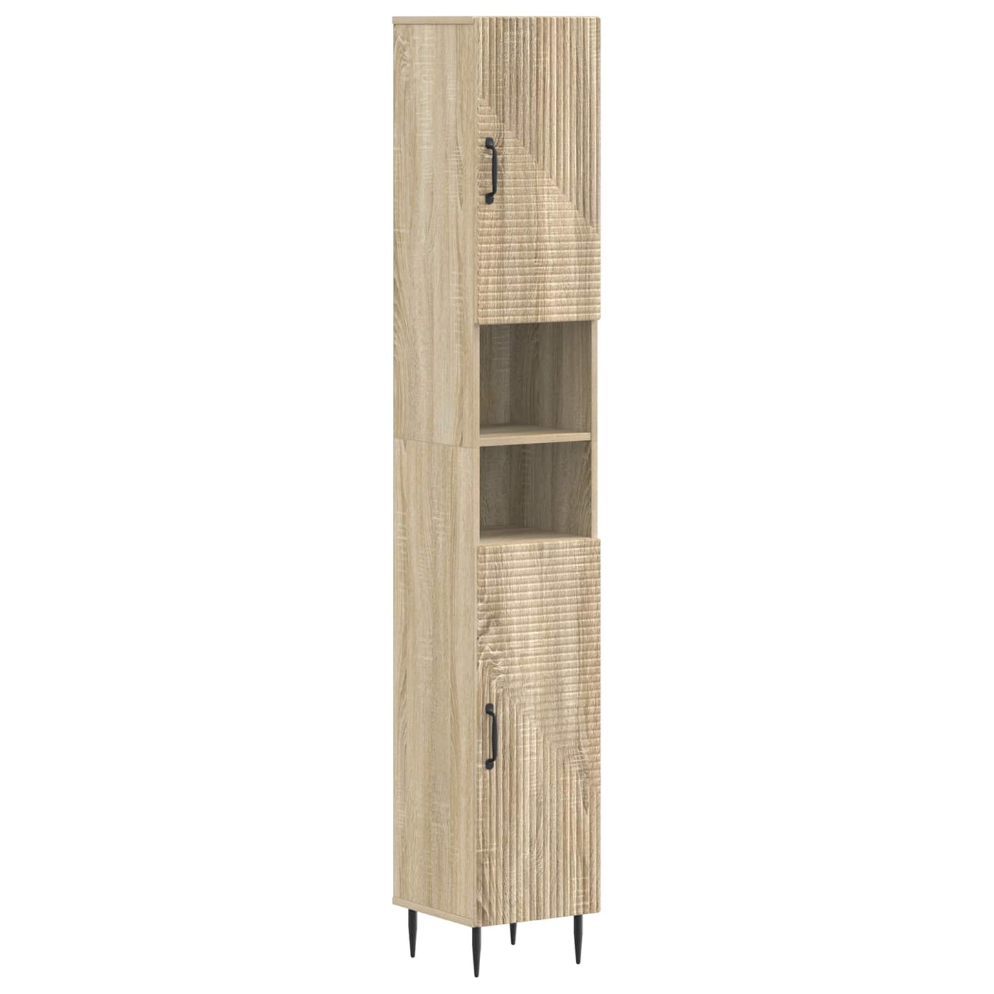 4-teiliges Badezimmer-Schrank-Set HAARLEM Sonoma-Eiche