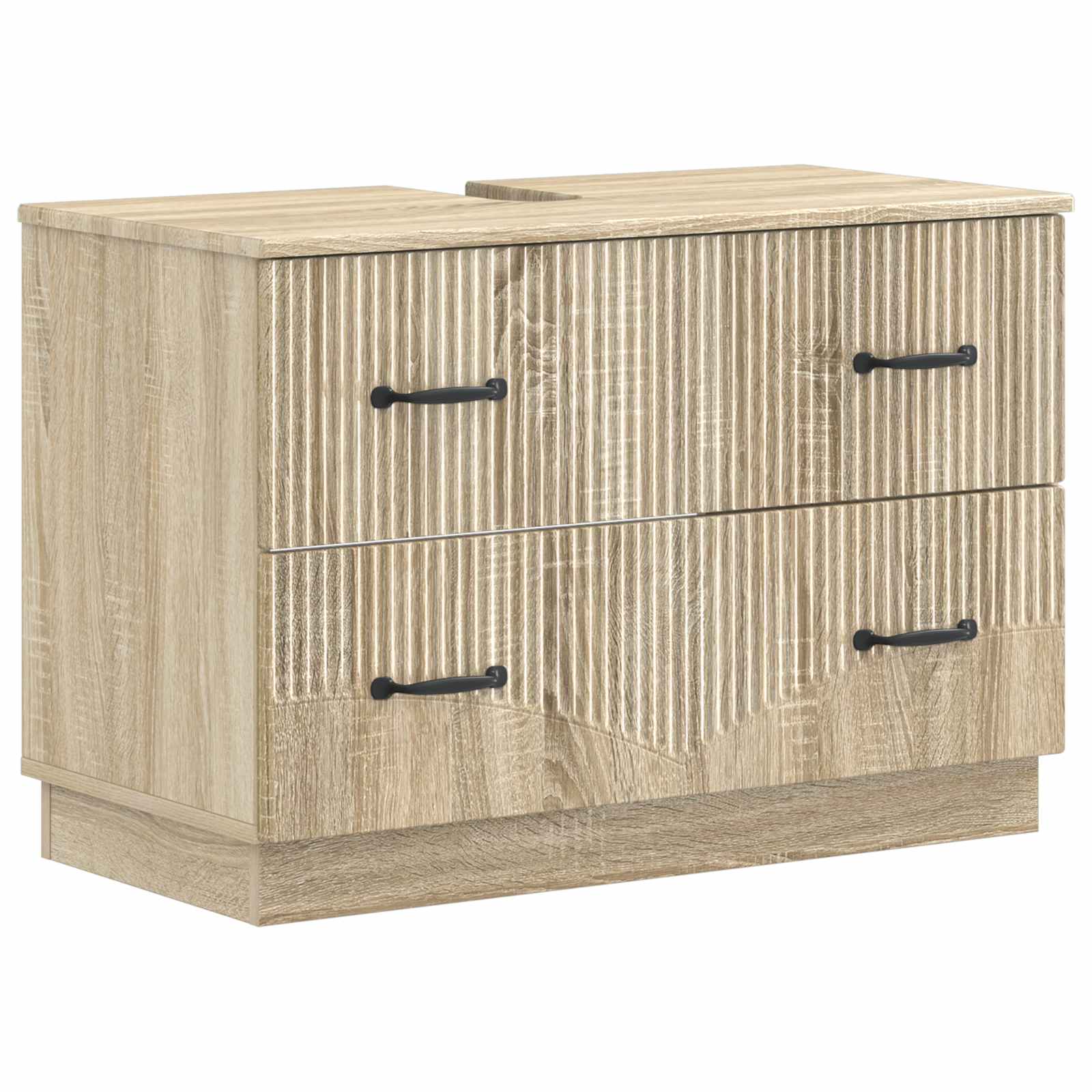 4-teiliges Badezimmer-Schrank-Set HOORN Sonoma-Eiche