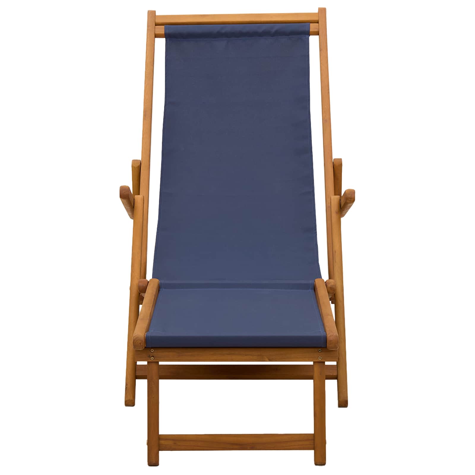 Klappbare Sonnenliege 2 pcs 3 Position Massives Eukalyptus Holz