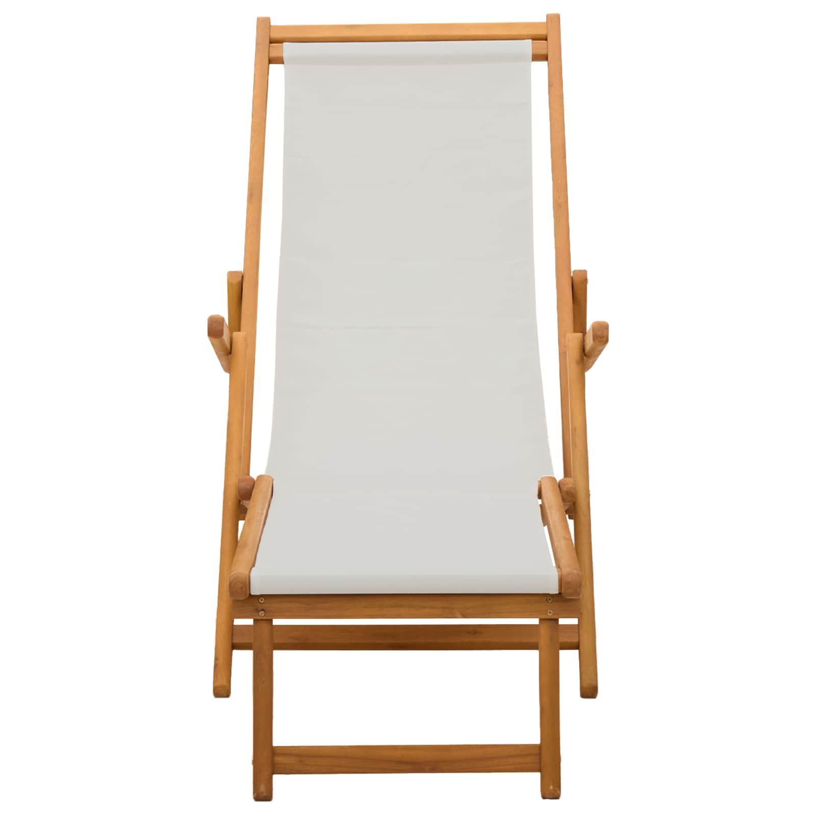 Klappbare Sonnenliege 2 pcs 3 Position Massives Eukalyptus Holz
