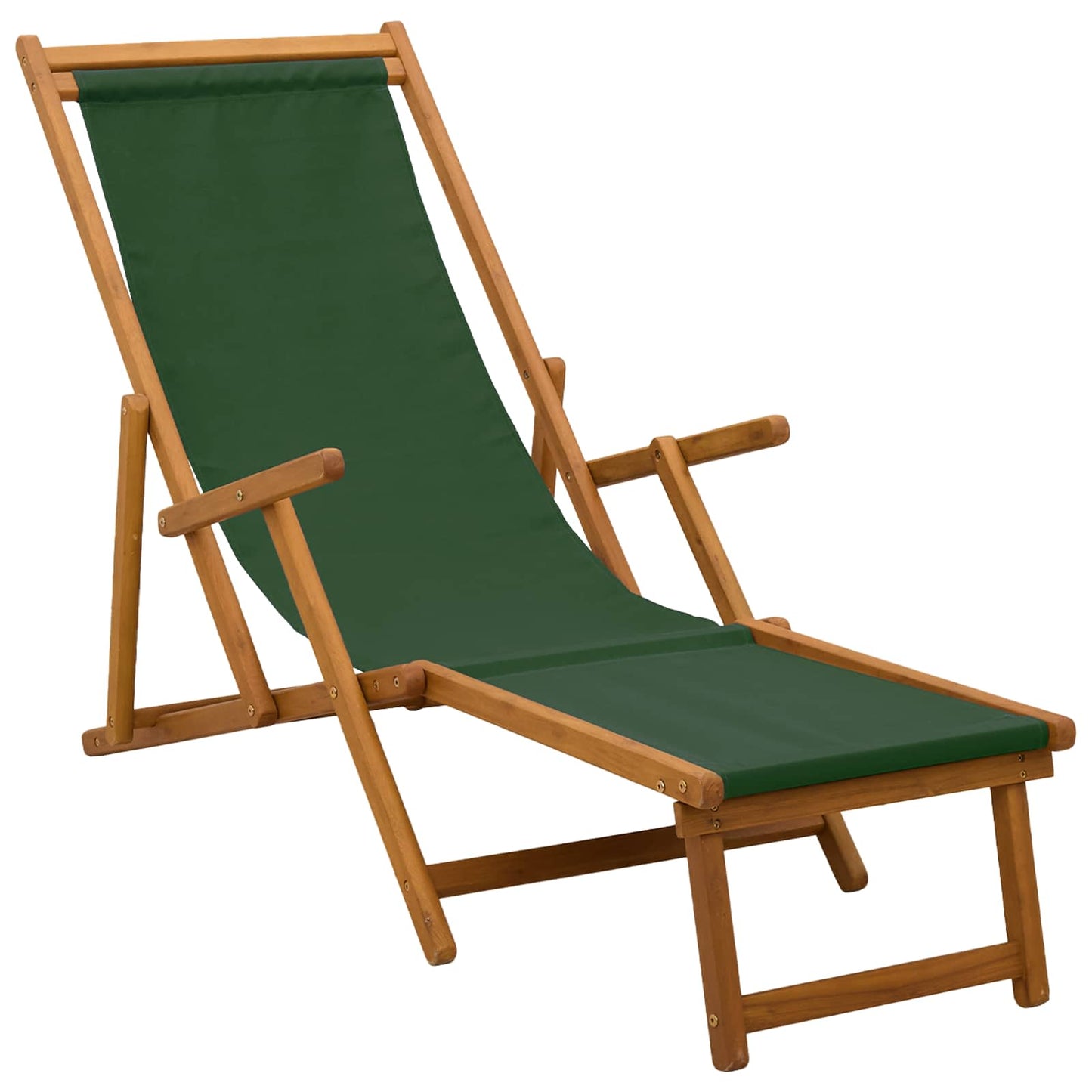 Klappbare Sonnenliege 2 pcs 3 Position Massives Eukalyptus Holz