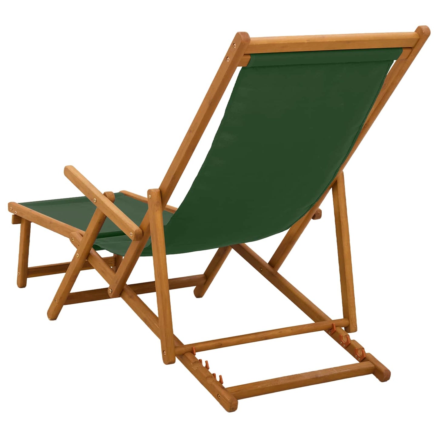 Klappbare Sonnenliege 2 pcs 3 Position Massives Eukalyptus Holz
