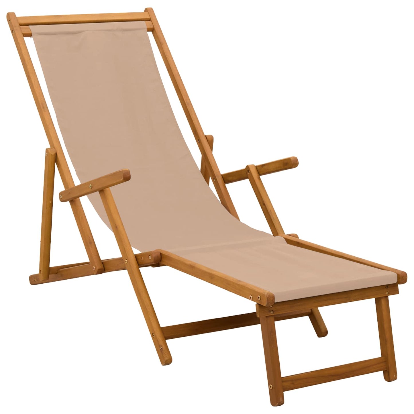 Klappbare Sonnenliege 2 Stk. 3 Position Taupe