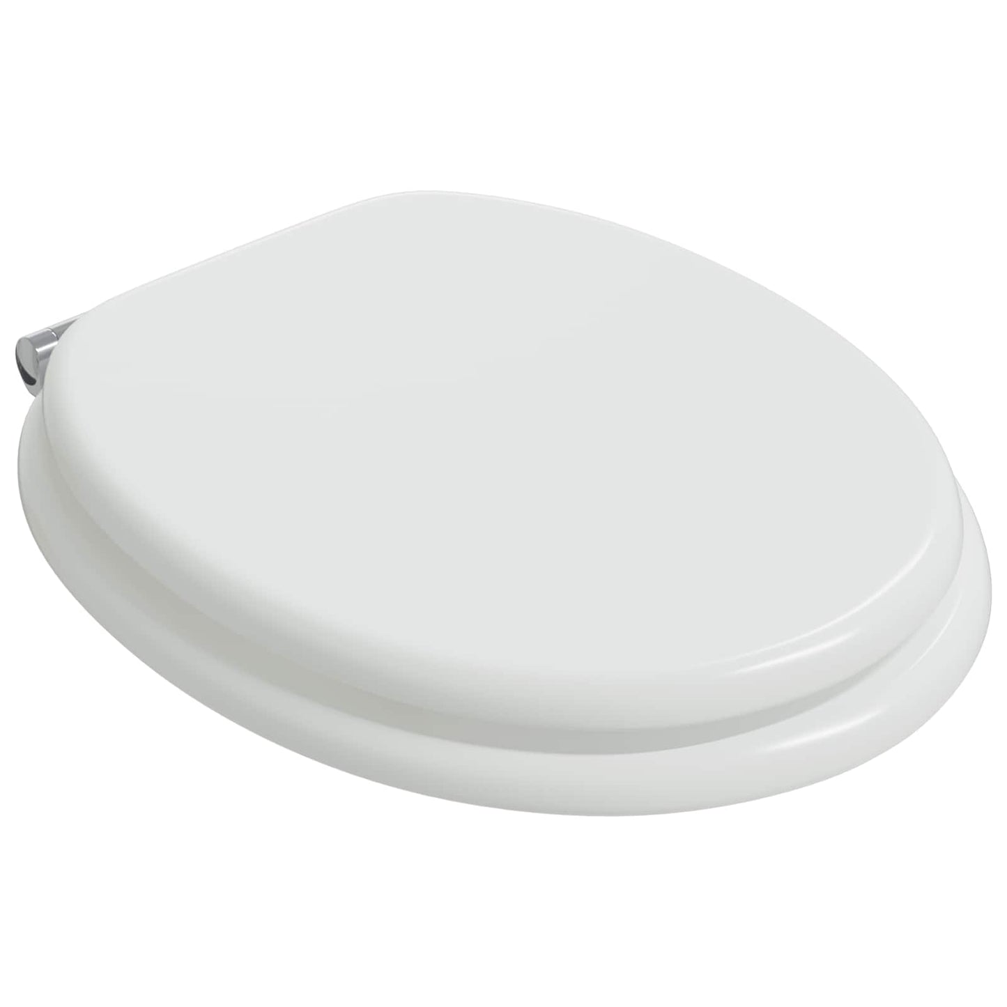Soft-Close Toilet Seat Weiß 44 x 38 cm MDF-Platte