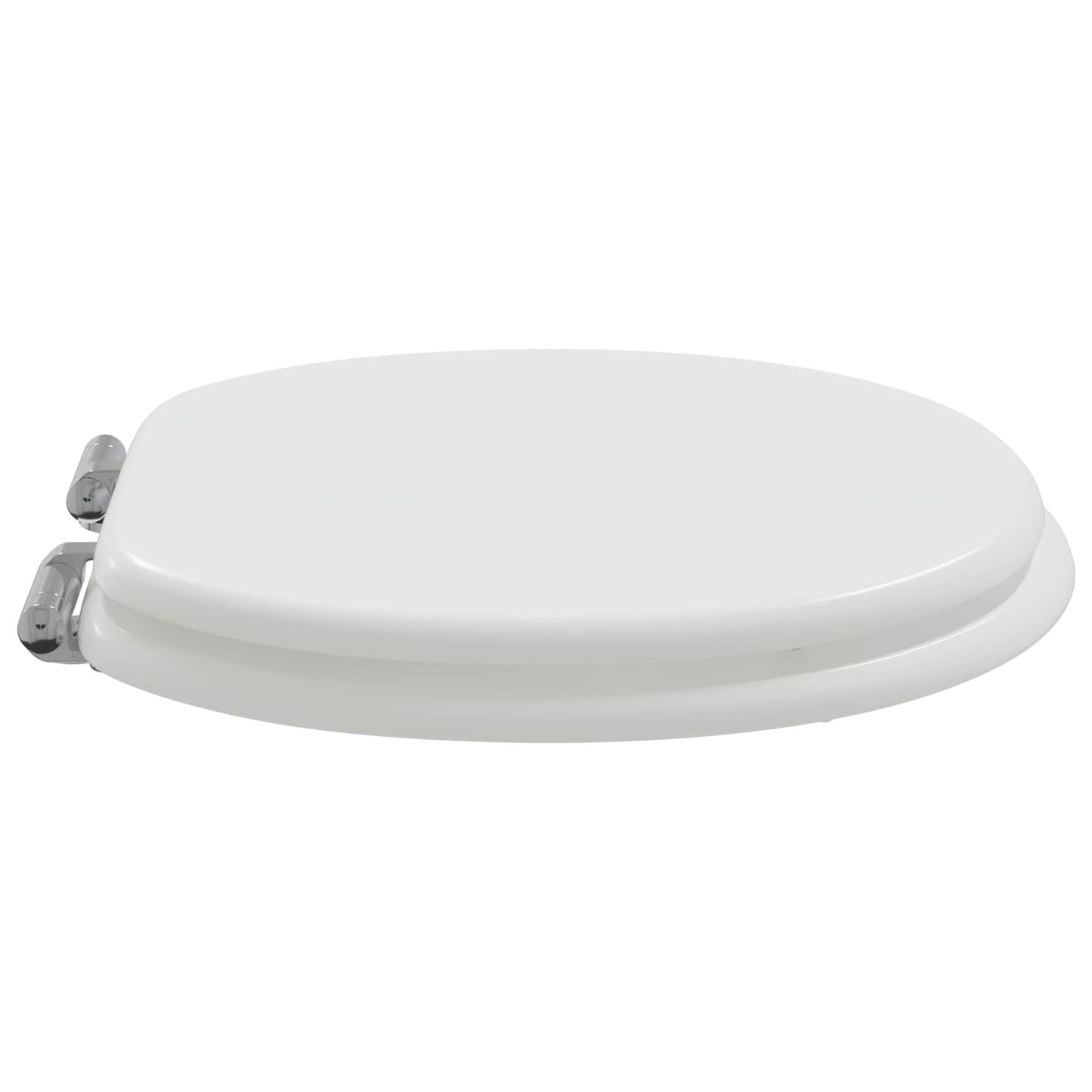 Soft-Close Toilet Seat Weiß 44 x 38 cm MDF-Platte