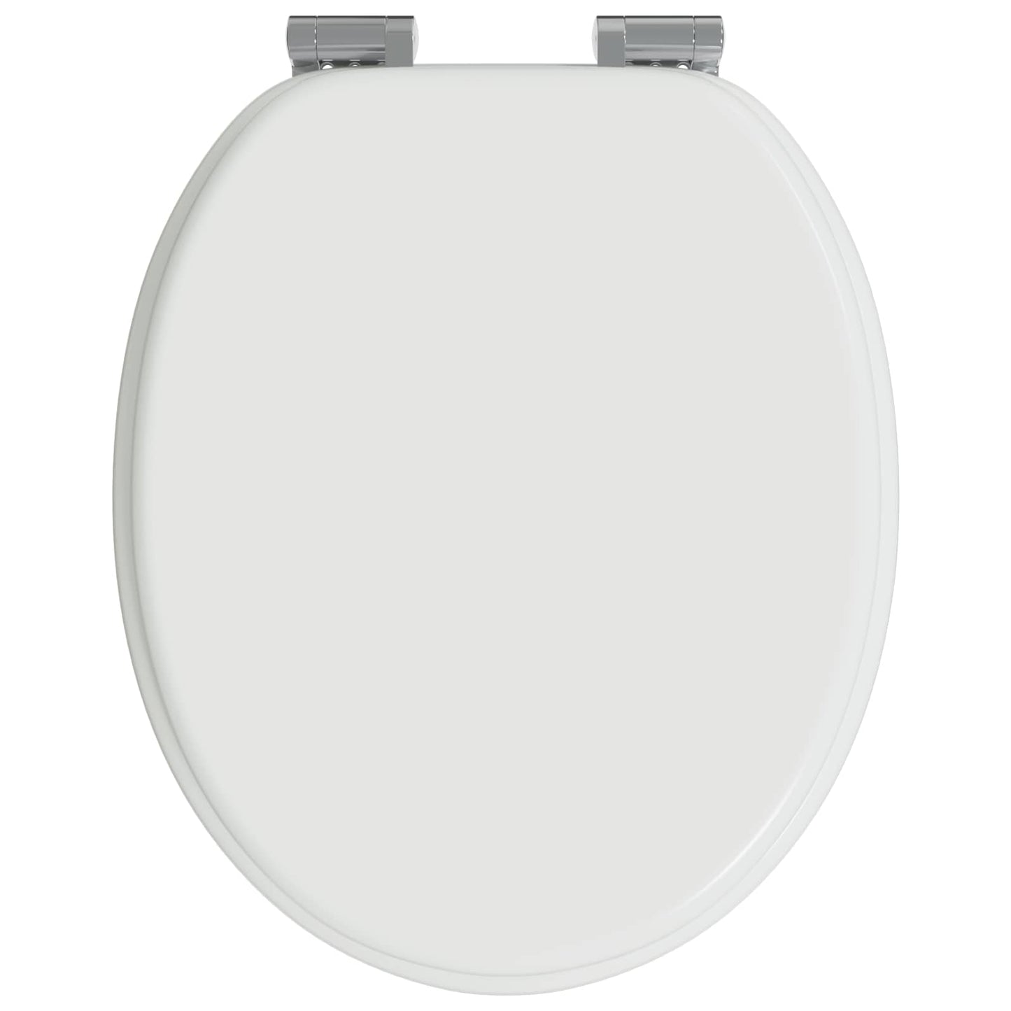 Soft-Close Toilet Seat Weiß 44 x 38 cm MDF-Platte