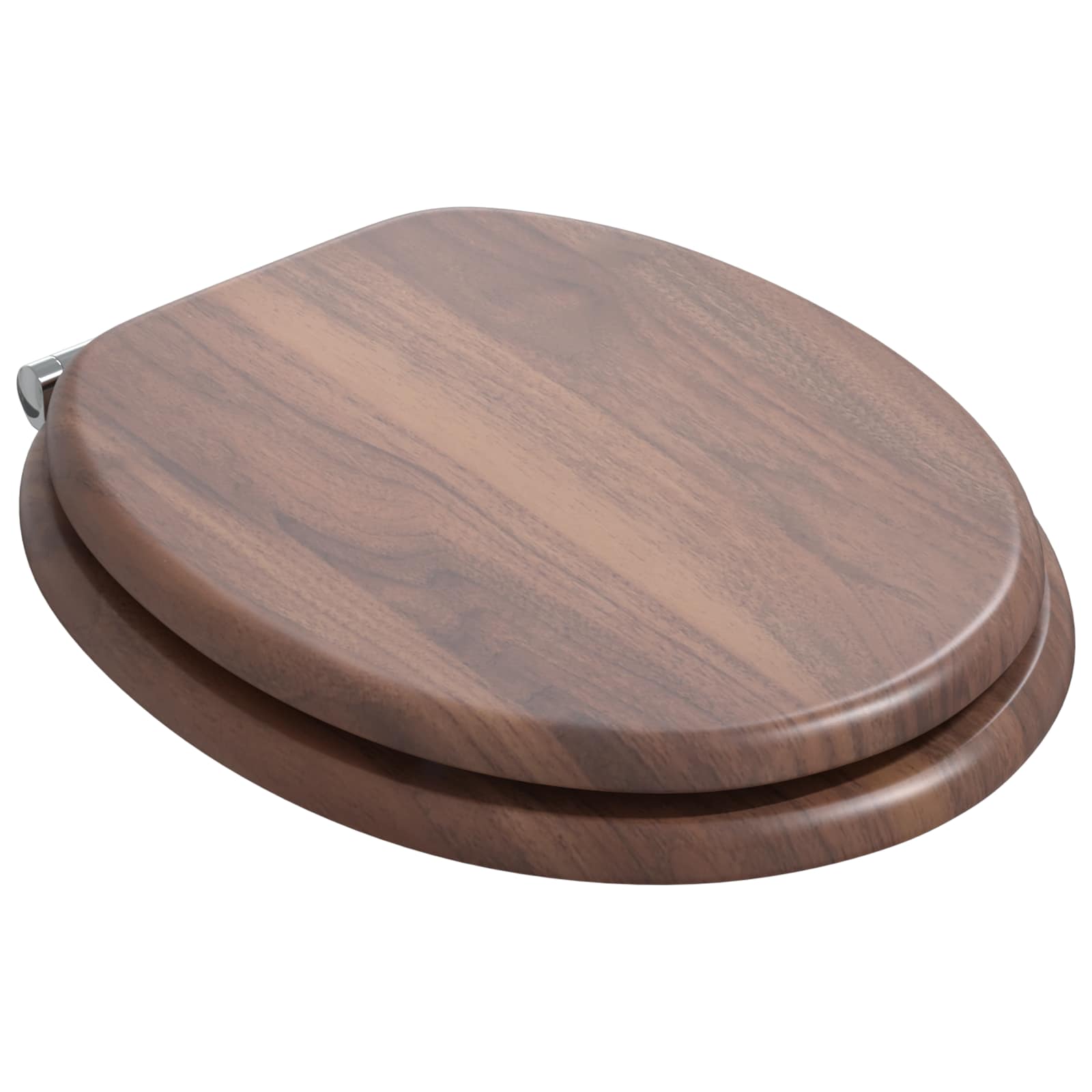 Soft-Close Toilet Seat Braun 44 x 38 cm MDF-Platte