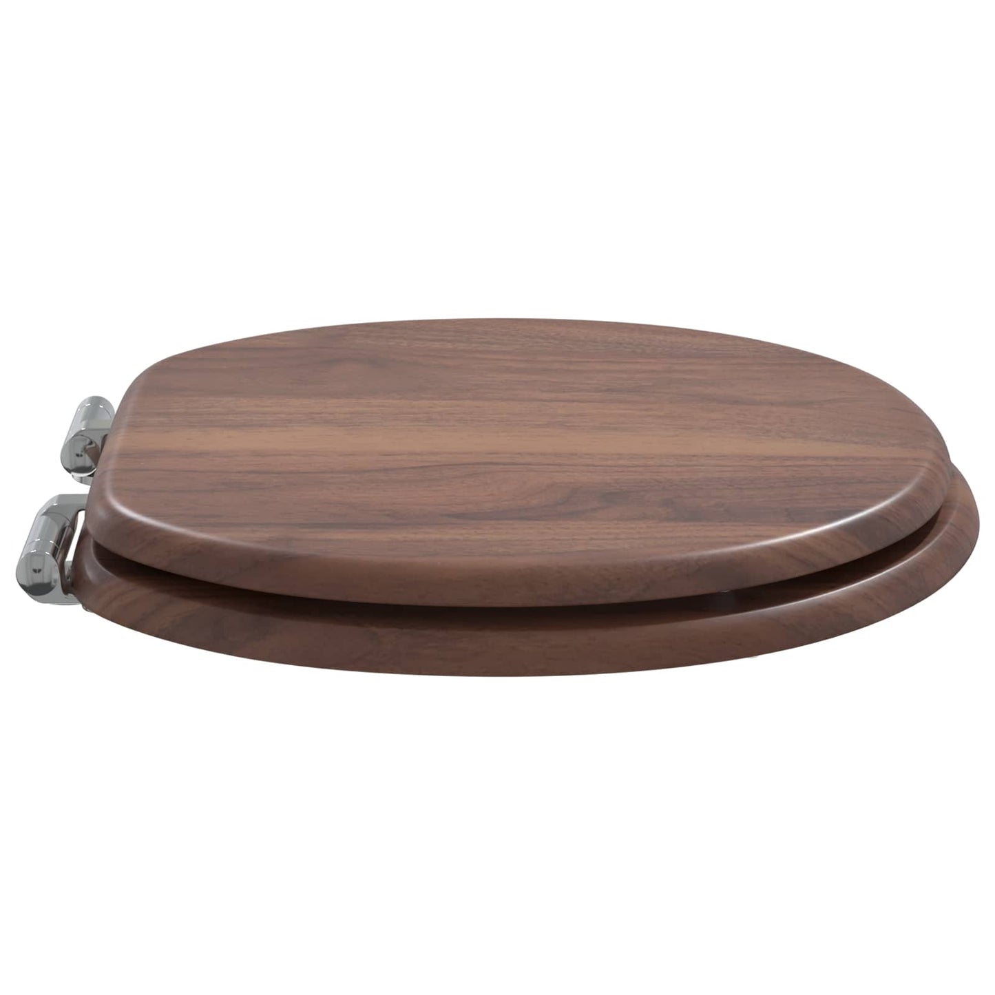 Soft-Close Toilet Seat Braun 44 x 38 cm MDF-Platte