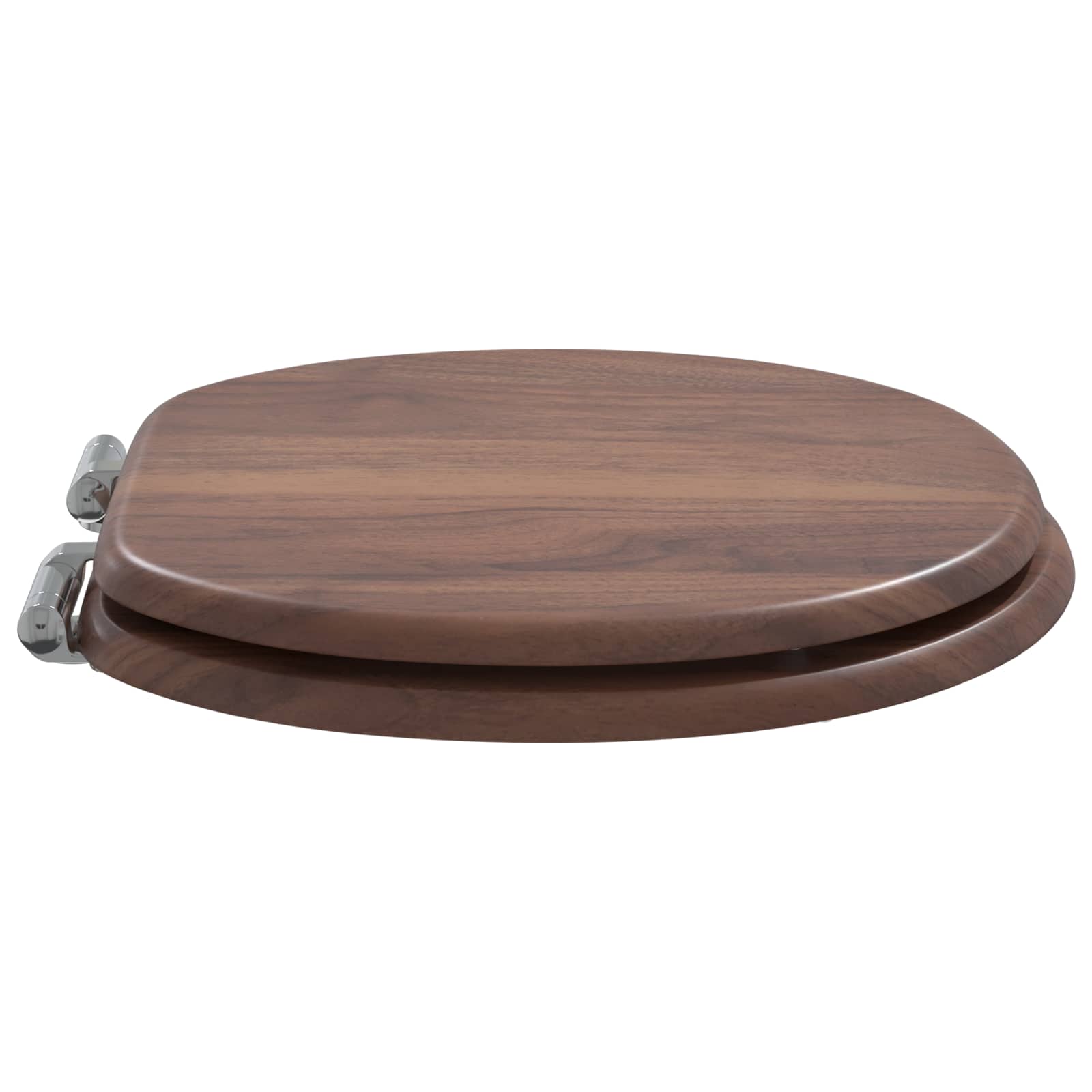 Soft-Close Toilet Seat Braun 44 x 38 cm MDF-Platte