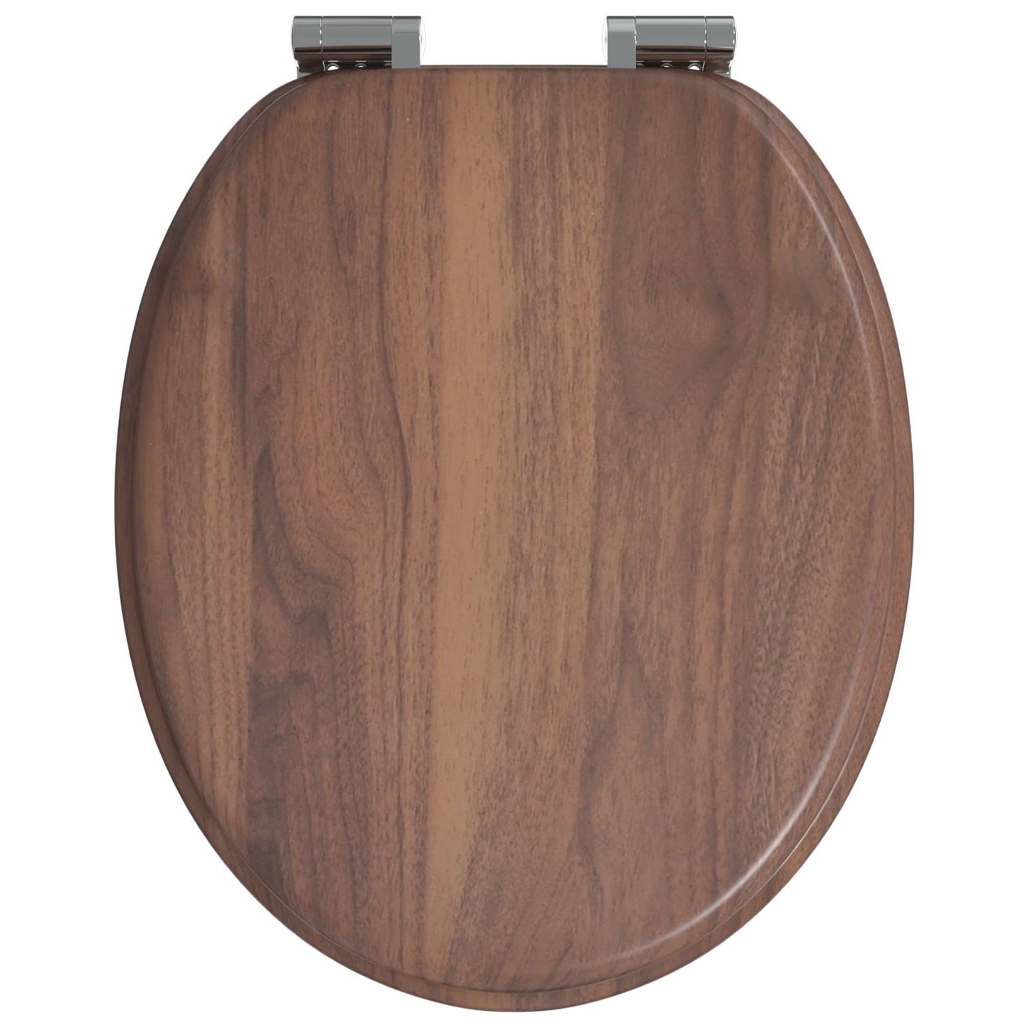 Soft-Close Toilet Seat Braun 44 x 38 cm MDF-Platte
