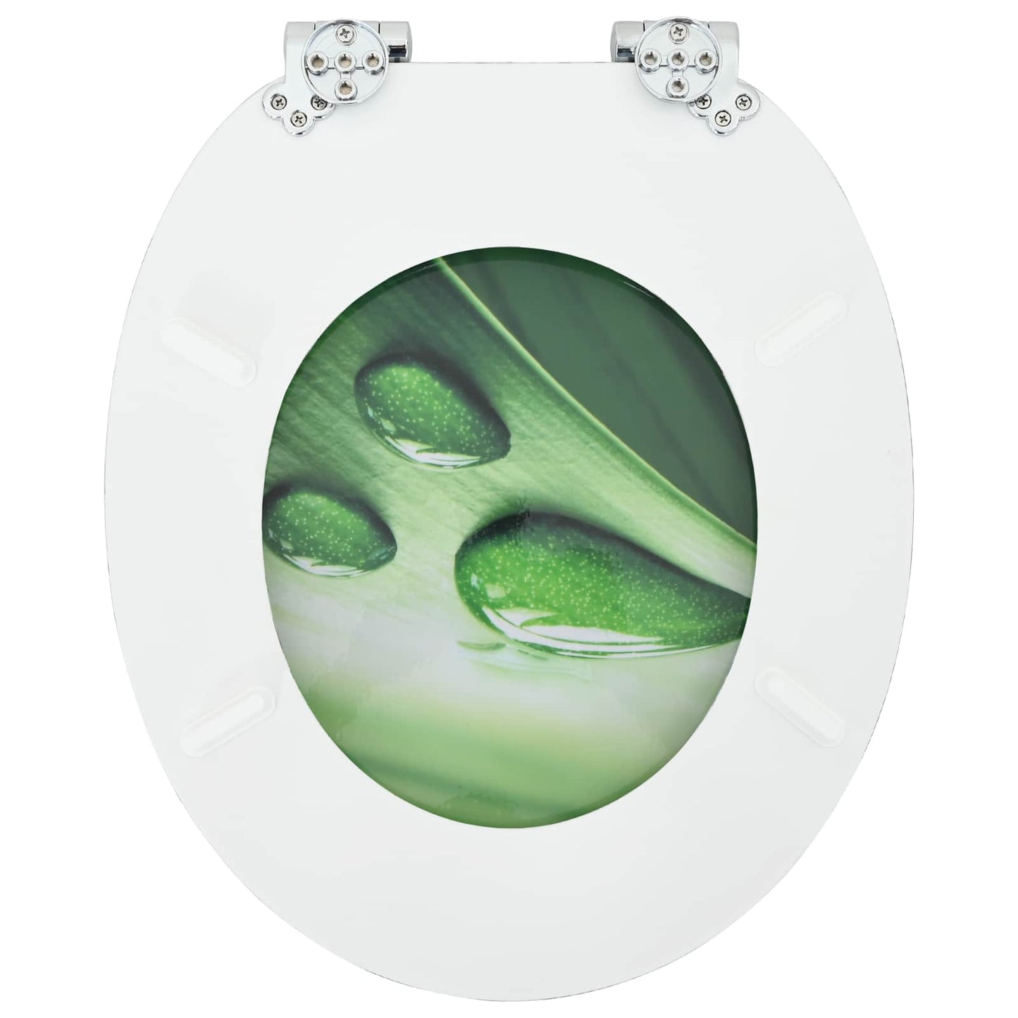 Soft-Close Toilet Seat Grüner Tropfen 44 x 38 cm MDF-Platte