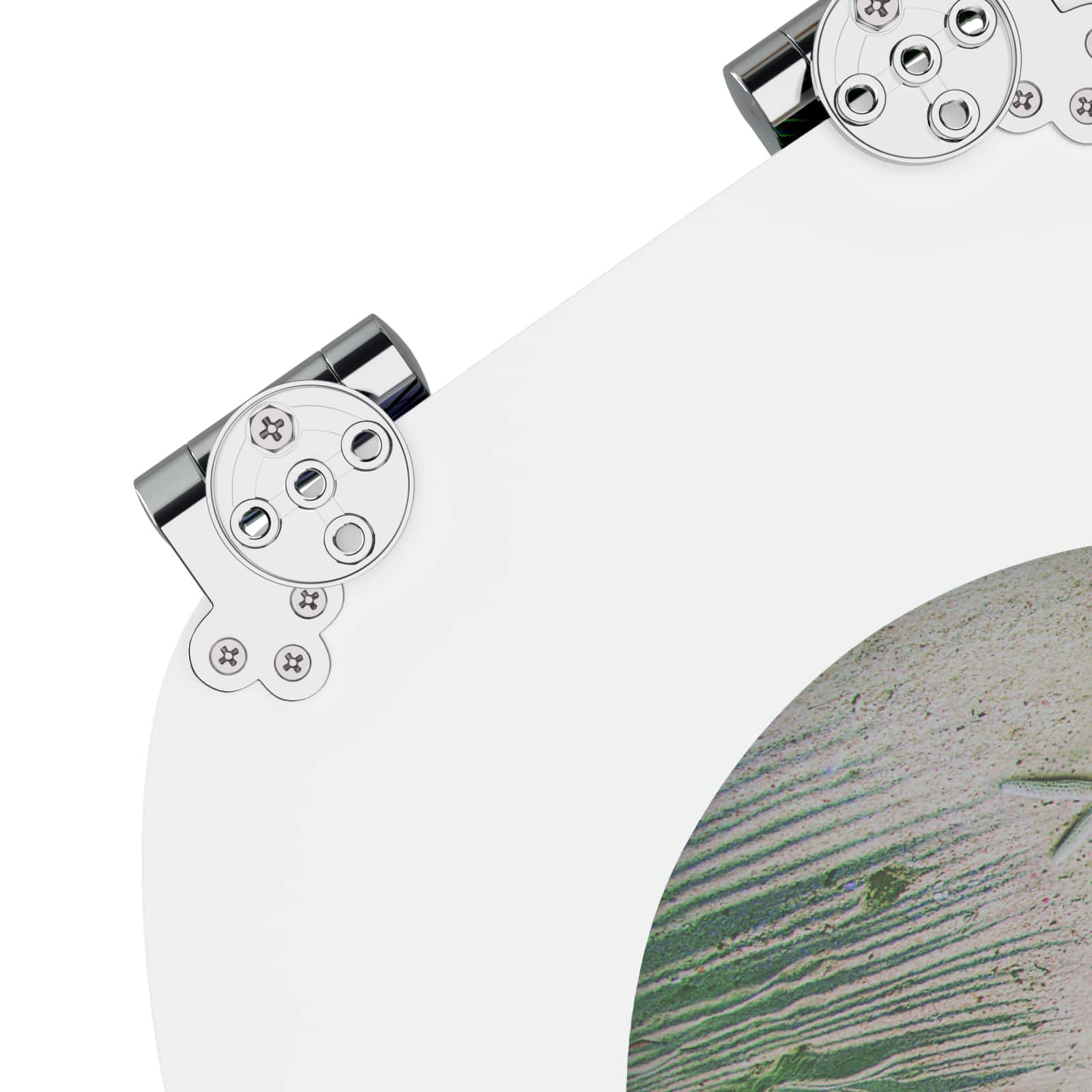 Soft-Close Toilet Seat Grün 44 x 38 cm MDF-Platte