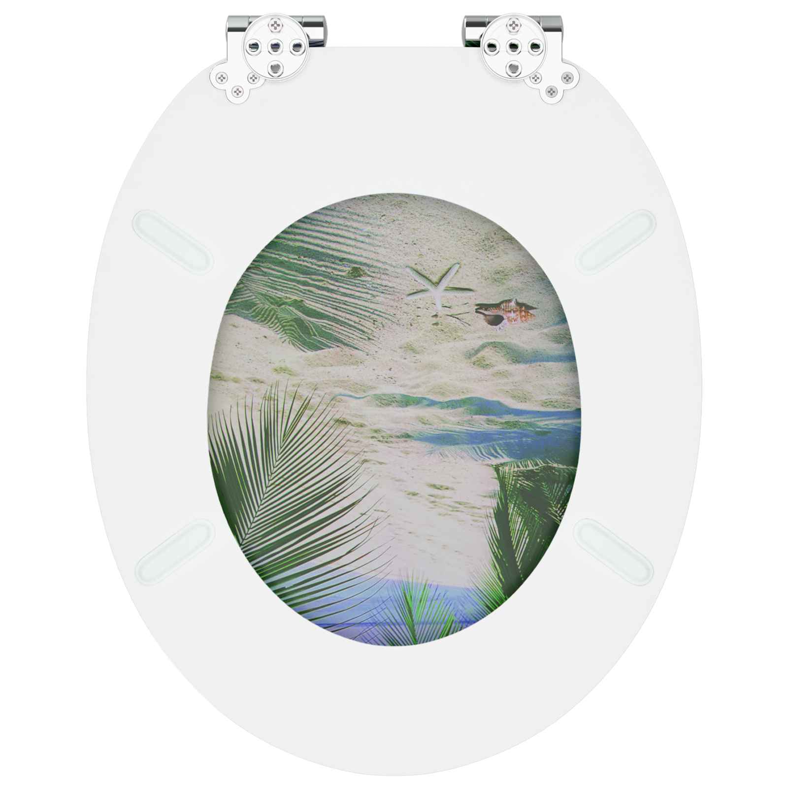 Soft-Close Toilet Seat Grün 44 x 38 cm MDF-Platte