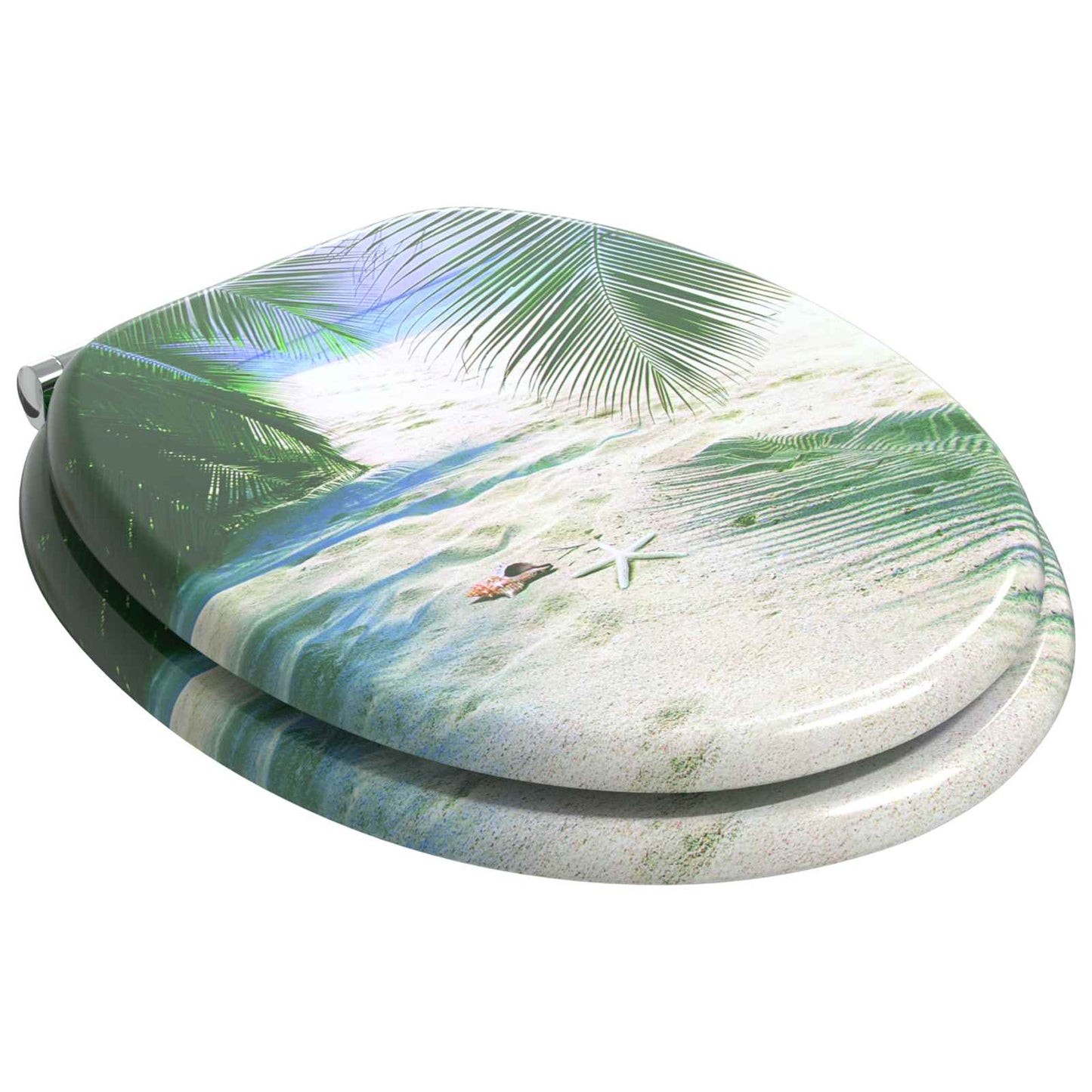 Soft-Close Toilet Seat Grün 44 x 38 cm MDF-Platte