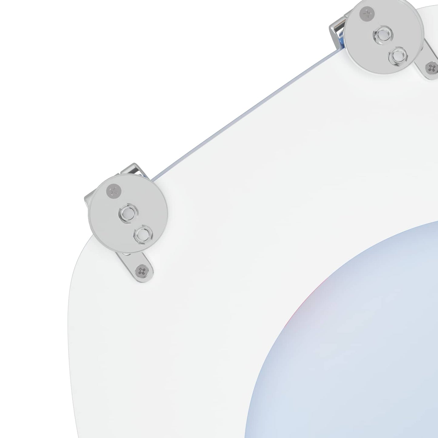 Soft-Close Toilet Seat Blau 44 x 38 cm MDF-Platte