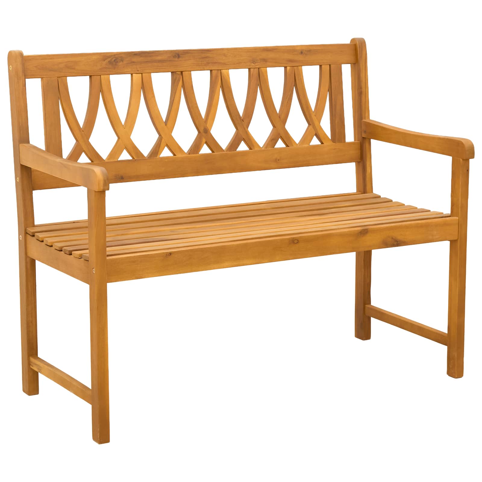 Bank Outdoor Natur 110 x 55,5 x 90 cm Massivholz Akazie