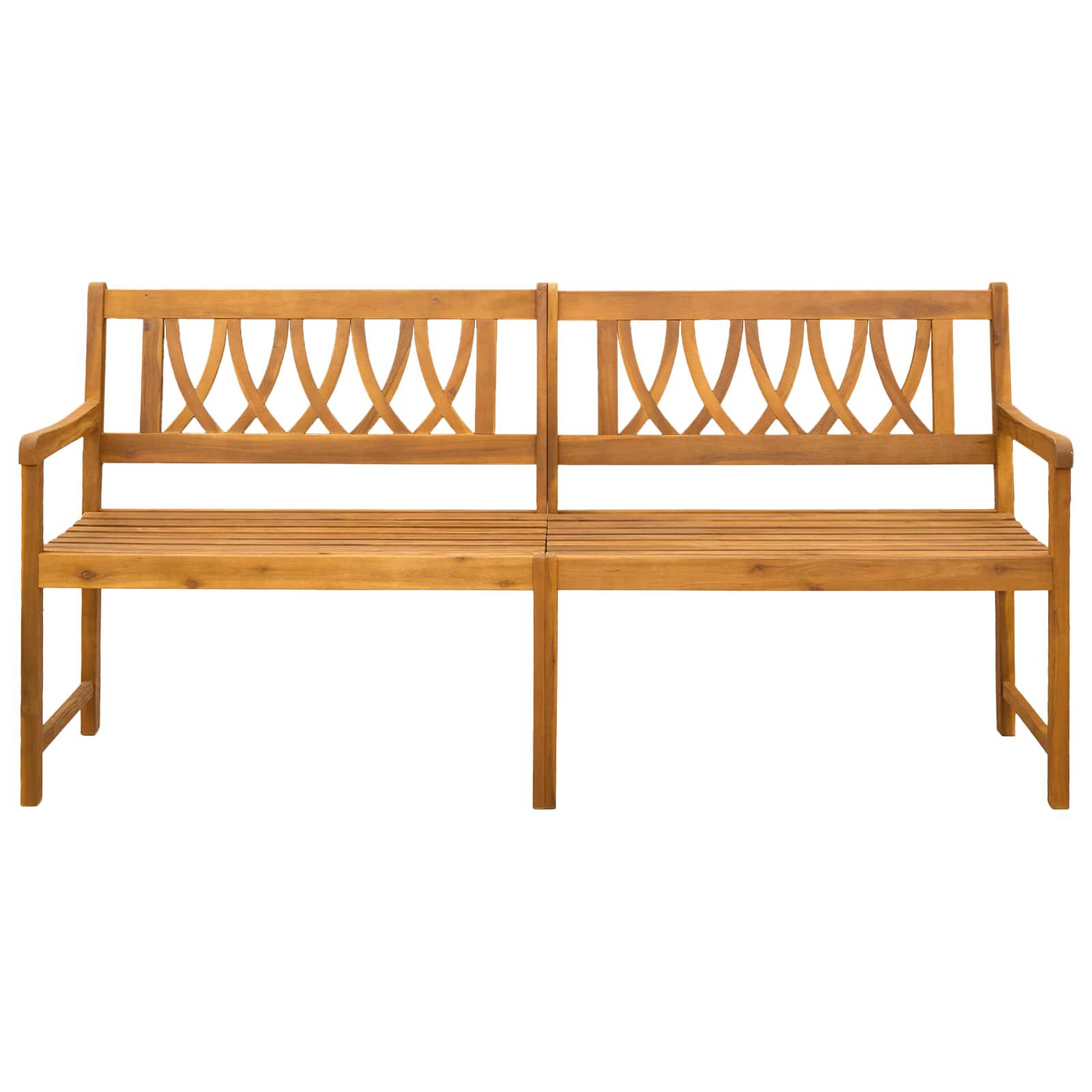 Bank Outdoor Natur 180 x 55,5 x 90 cm Massivholz Akazie