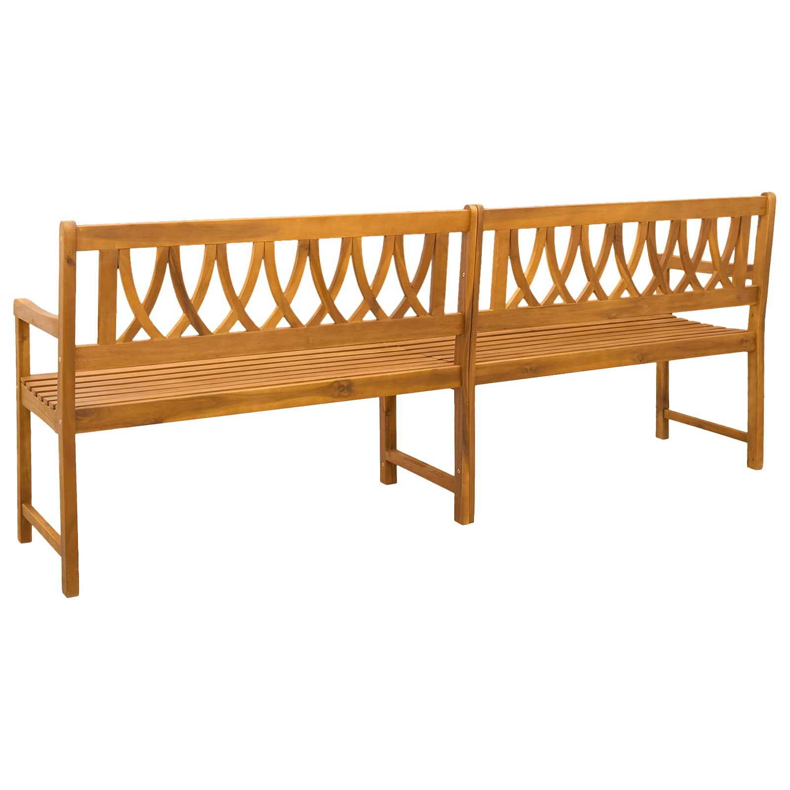 Bank Outdoor Natur 220 x 55,5 x 90 cm Massivholz Akazie