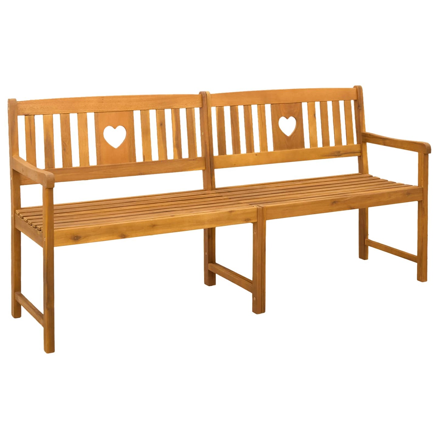 Bank Outdoor Natur 180 x 55,5 x 90 cm Massivholz Akazie