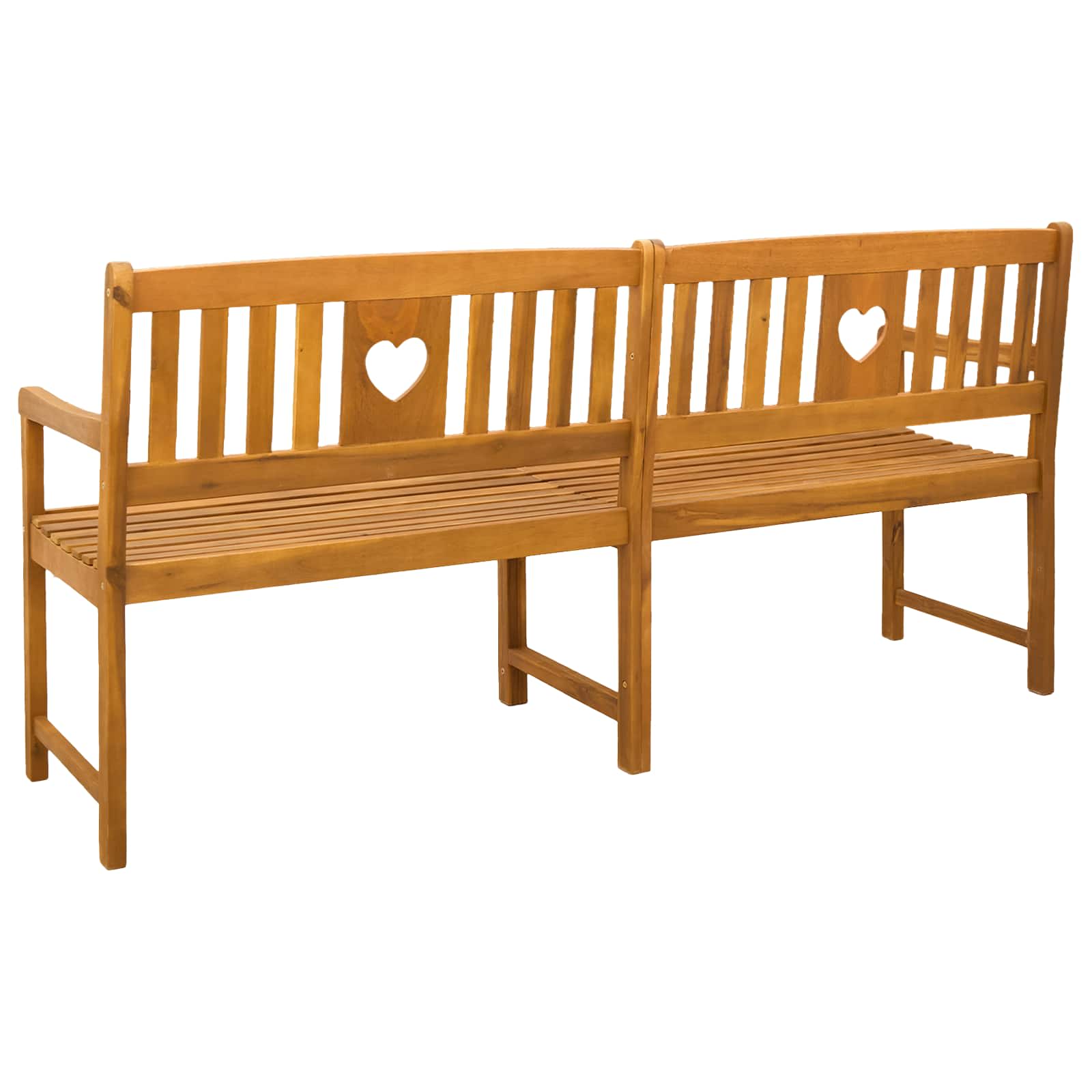 Bank Outdoor Natur 180 x 55,5 x 90 cm Massivholz Akazie