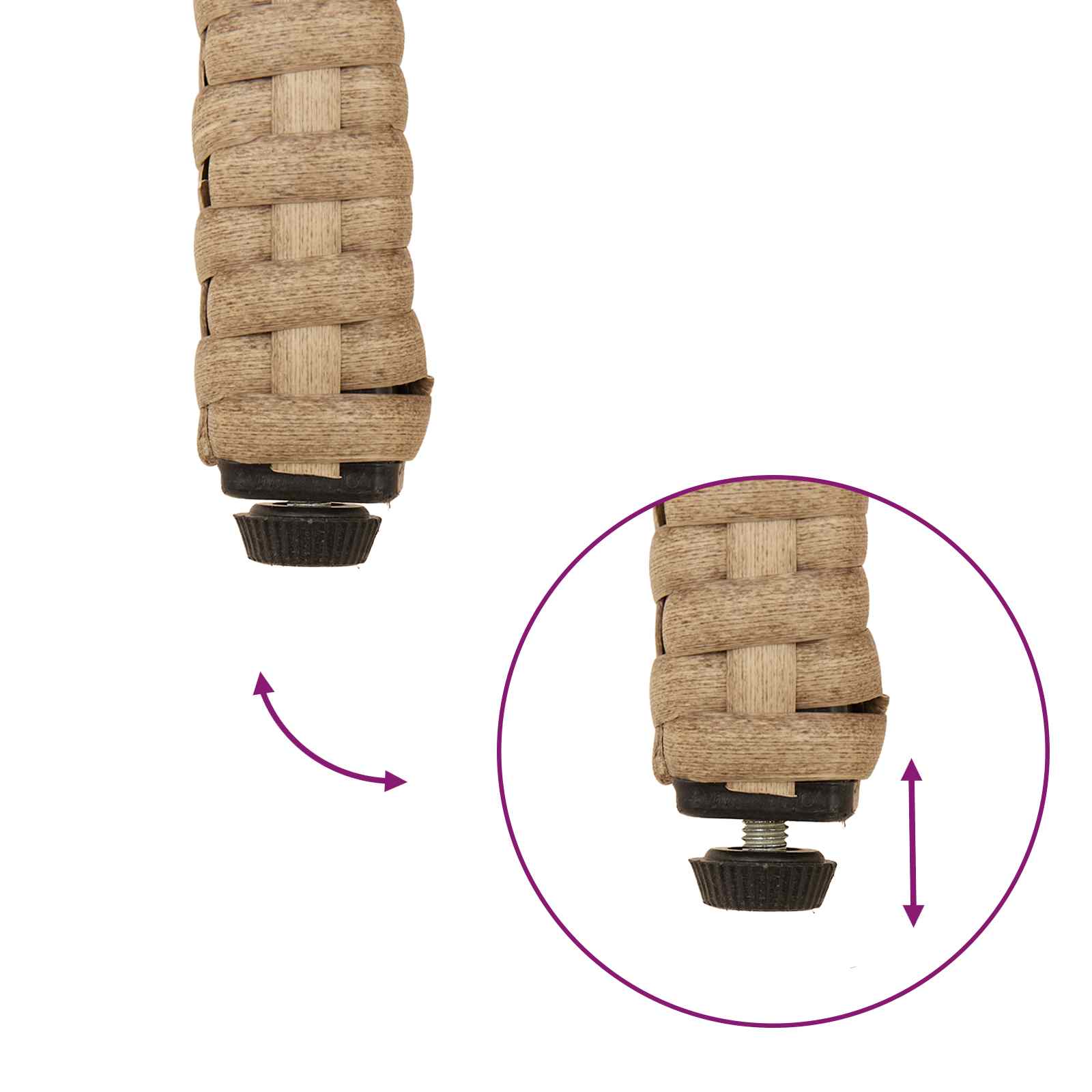 Gartenstühle 2 Stk. Beige und Cremeweiß Poly-Rattan und Akazie