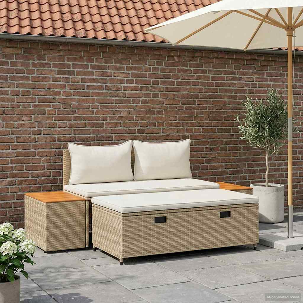 Outdoor-Sofagarnitur 4 -Seater 4 Stk. 55 x 30 x 39 cm