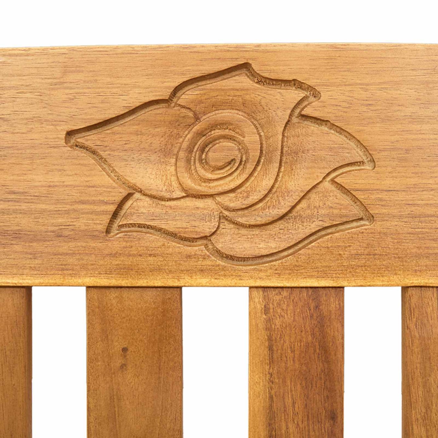 Rosenbank Cremeweiß 114 x 46 x 82,5 cm Massivholz Akazie
