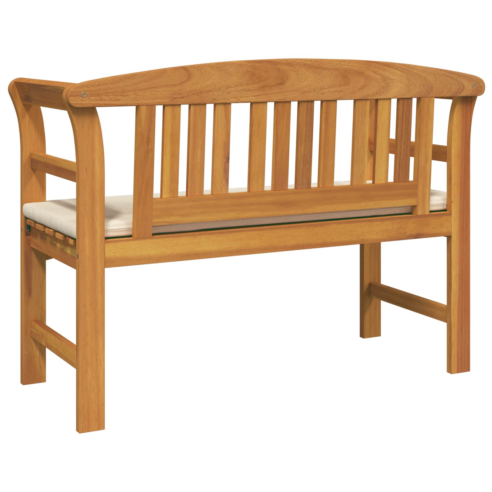Rosenbank Cremeweiß 114 x 46 x 82,5 cm Massivholz Akazie