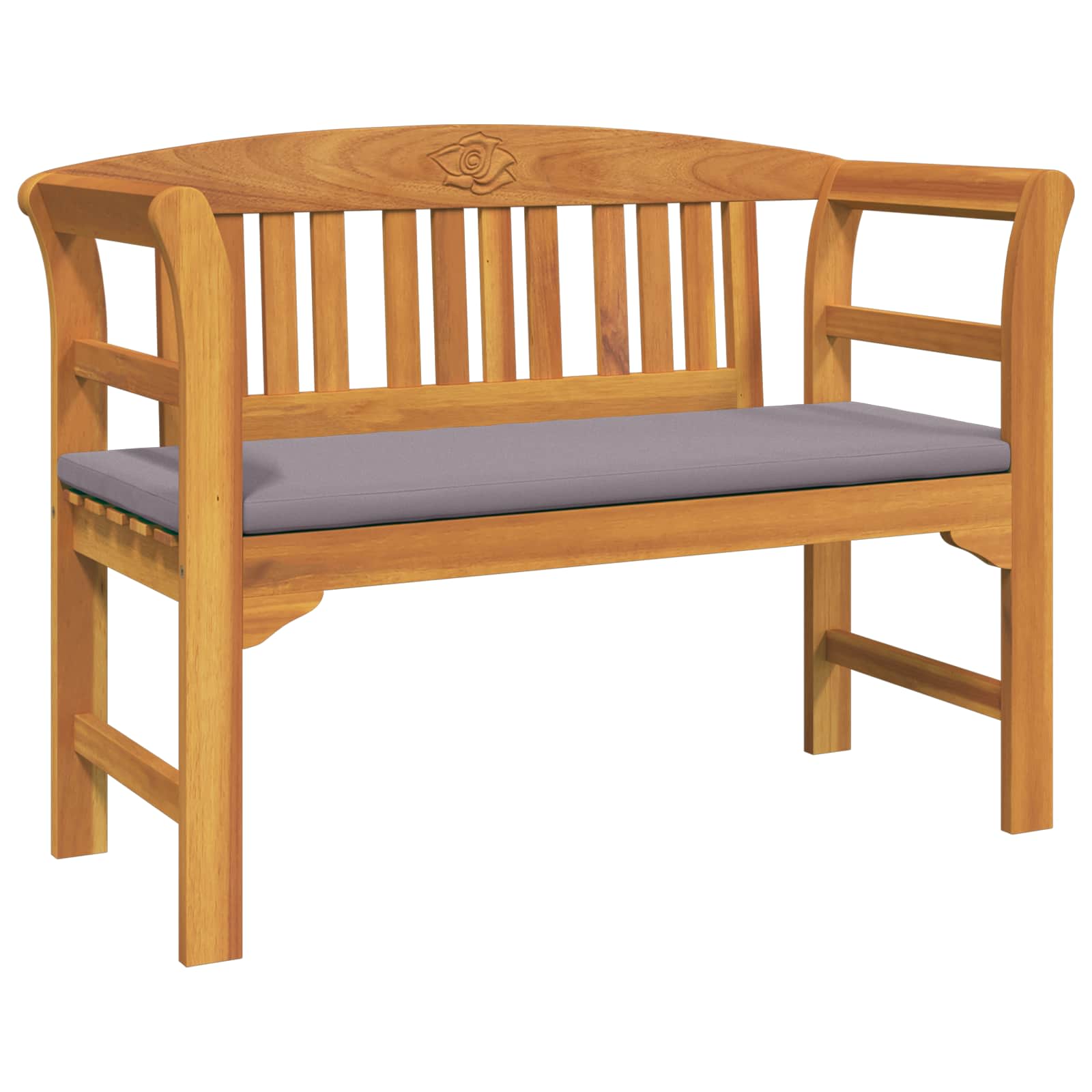 Rosenbank Natur 114 x 46 x 82,5 cm Massivholz Akazie