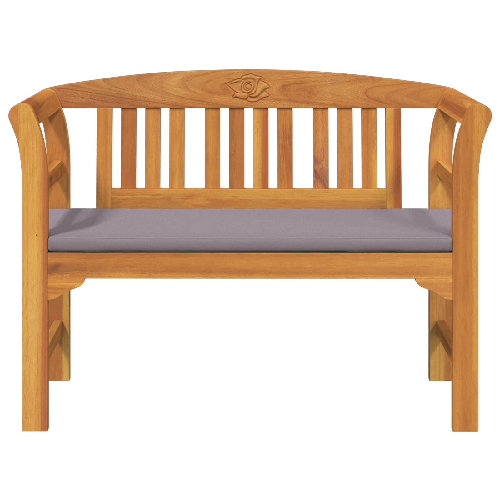 Rosenbank Natur 114 x 46 x 82,5 cm Massivholz Akazie