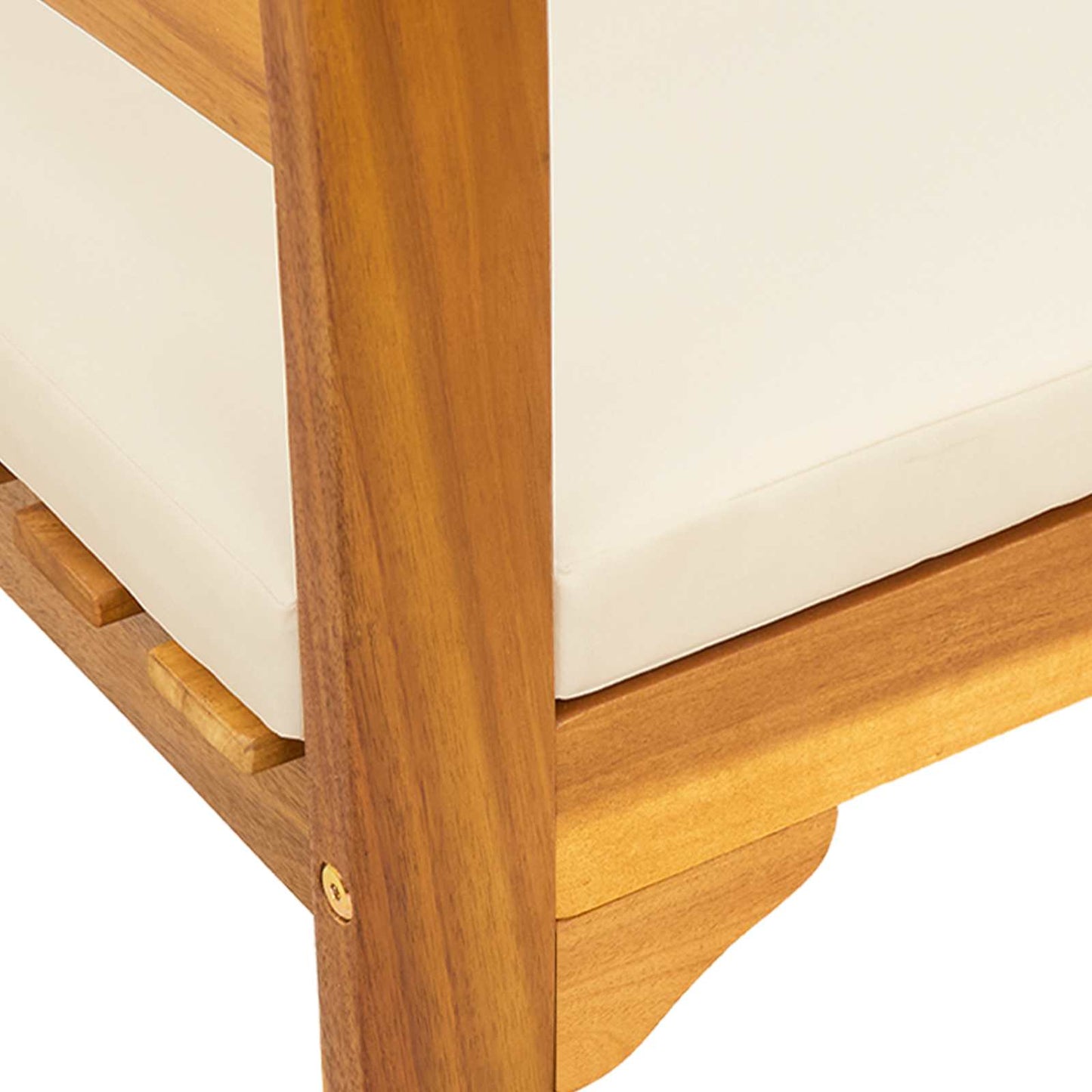 Rosenbank Natur 157 x 46 x 82,5 cm Massivholz Akazie
