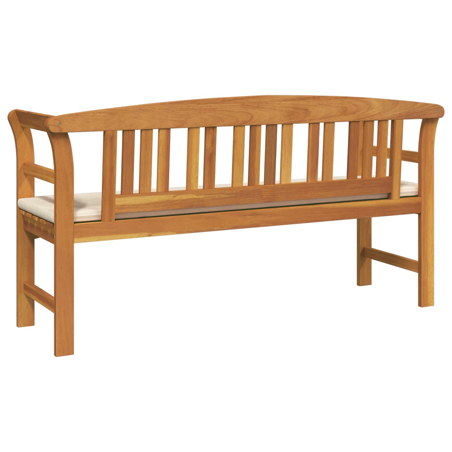 Rosenbank Natur 157 x 46 x 82,5 cm Massivholz Akazie