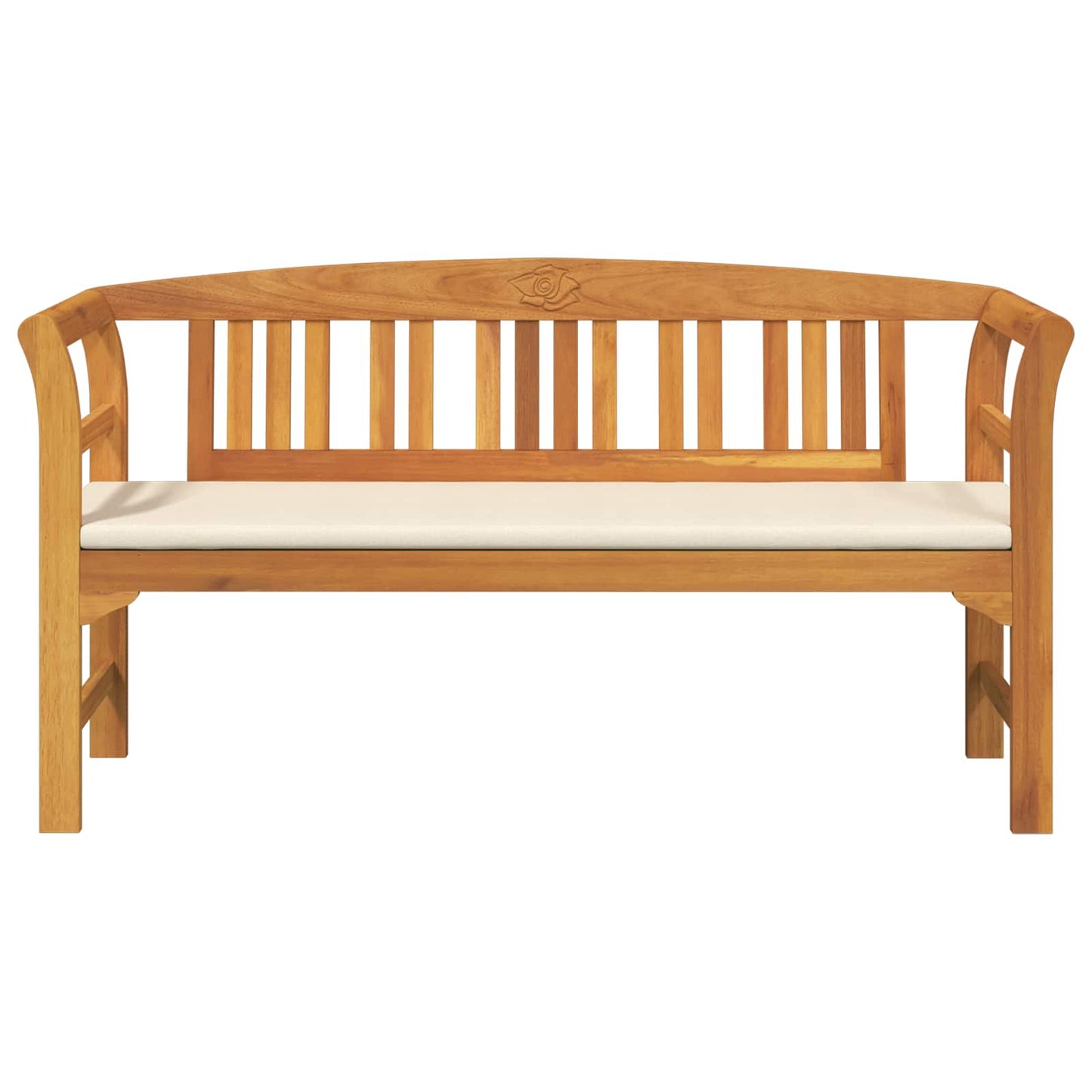 Rosenbank Natur 157 x 46 x 82,5 cm Massivholz Akazie
